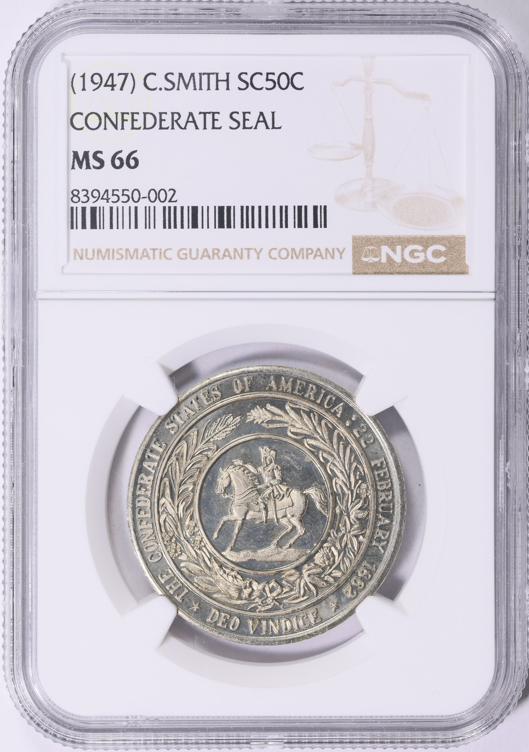 1947) Confederate States of America Confederate Seal So-Called 50