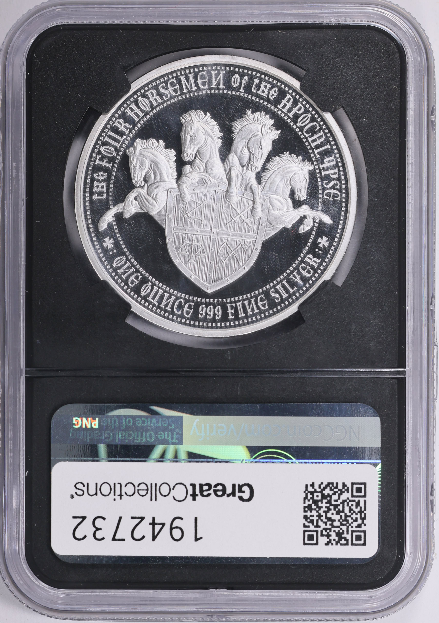ND Silver 1oz Four Horsemen of the Apocalypse Pale Horse of Death