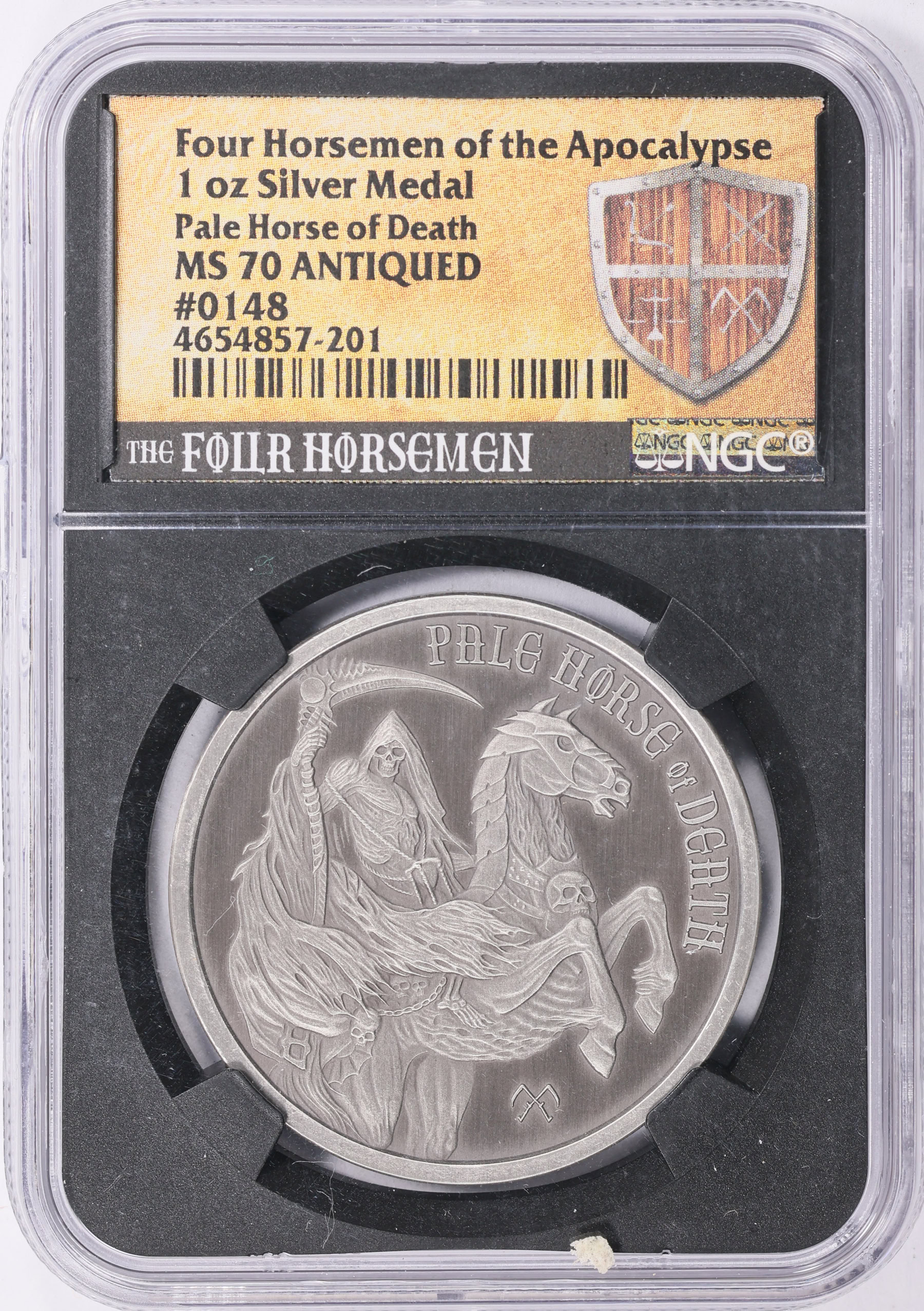 ND Silver 1oz Four Horsemen of the Apocalypse Pale Horse of Death