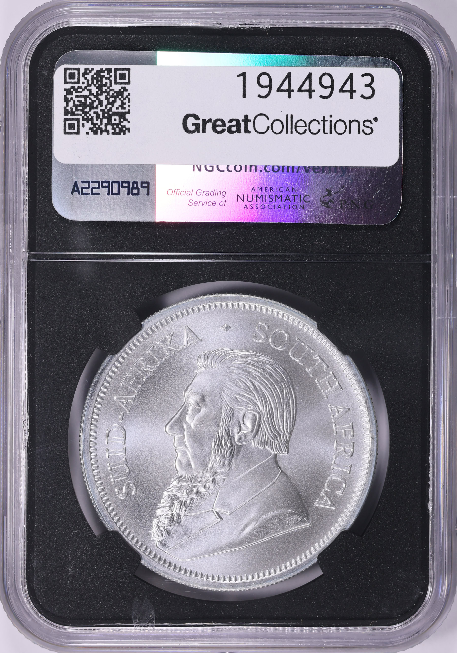 South Africa 2025 Silver Krugerrand NGC MS-69 (Black Frame Holder