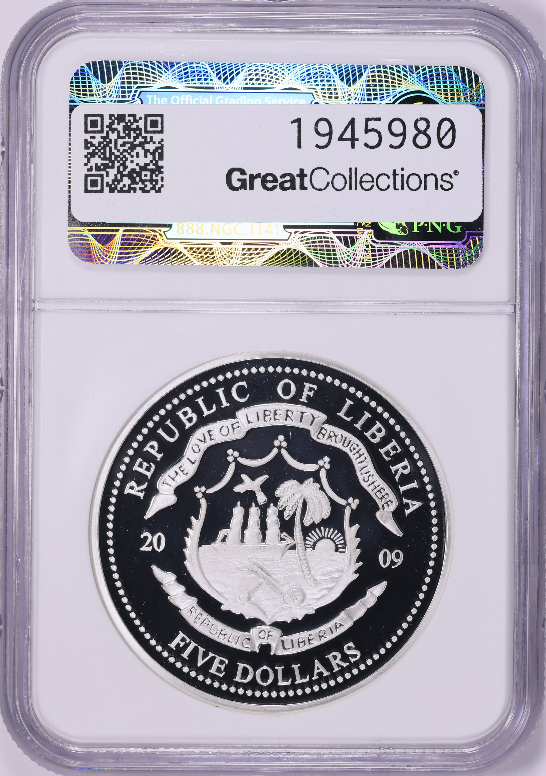 Liberia 2009 Colorized $5 Barack Obama KM-993 NGC Gem Proof | NGC Cert ...