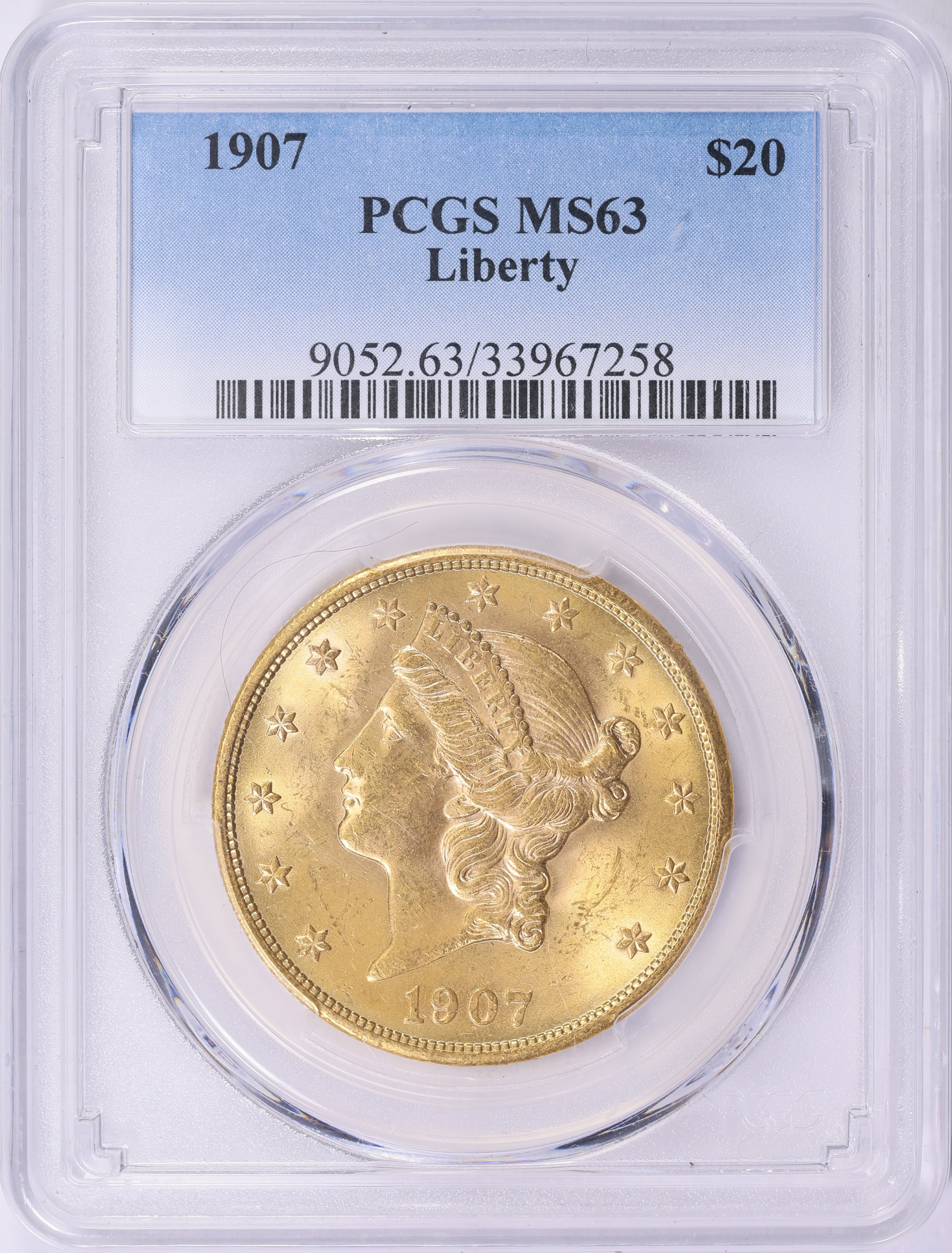 1907 Liberty Gold Double Eagle PCGS MS-63 (Item 1946173