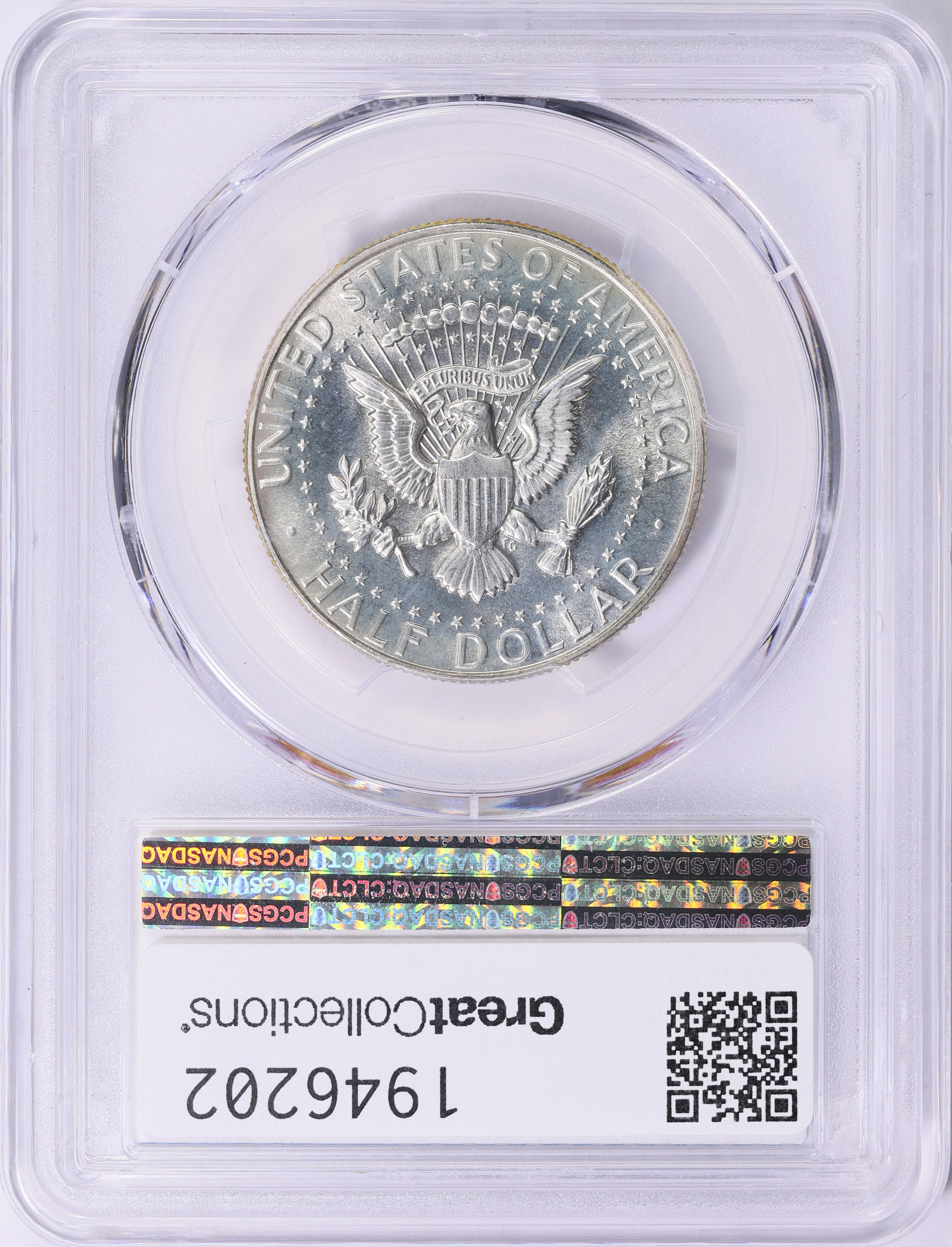1966 Kennedy Half Dollar SMS Double Die Obverse PCGS SP-68+ (Item