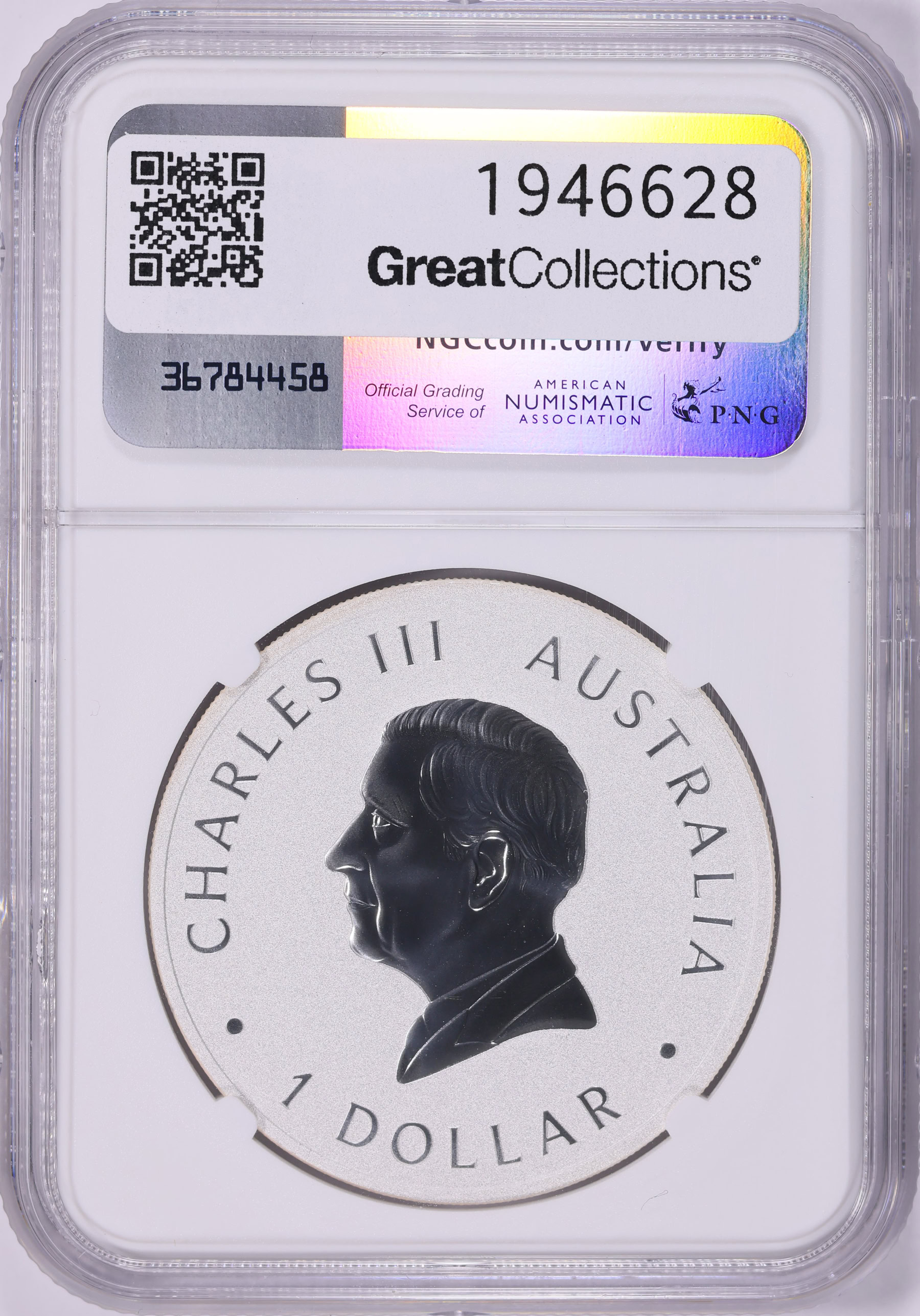 Australia 2024-P125 Silver Dollar Koala KM-4734 NGC MS-70 (ASW