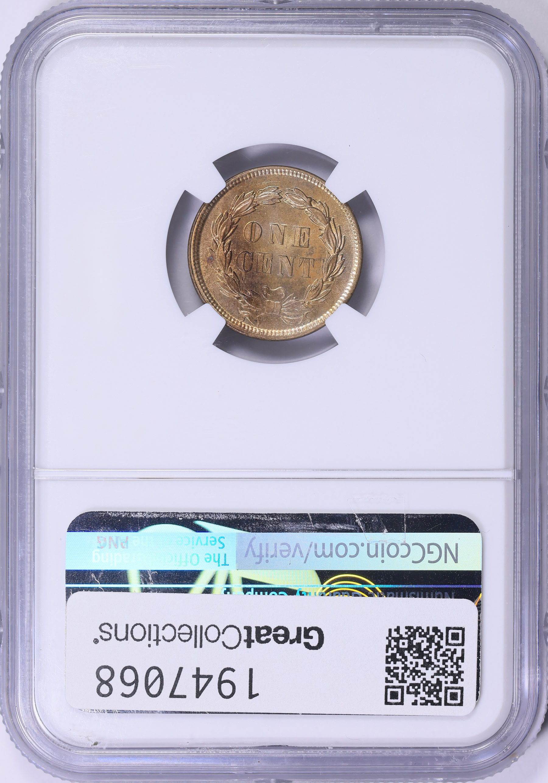 1859 Indian Cent NGC MS-64 (Item 1947068) | GreatCollections Coin Auctions