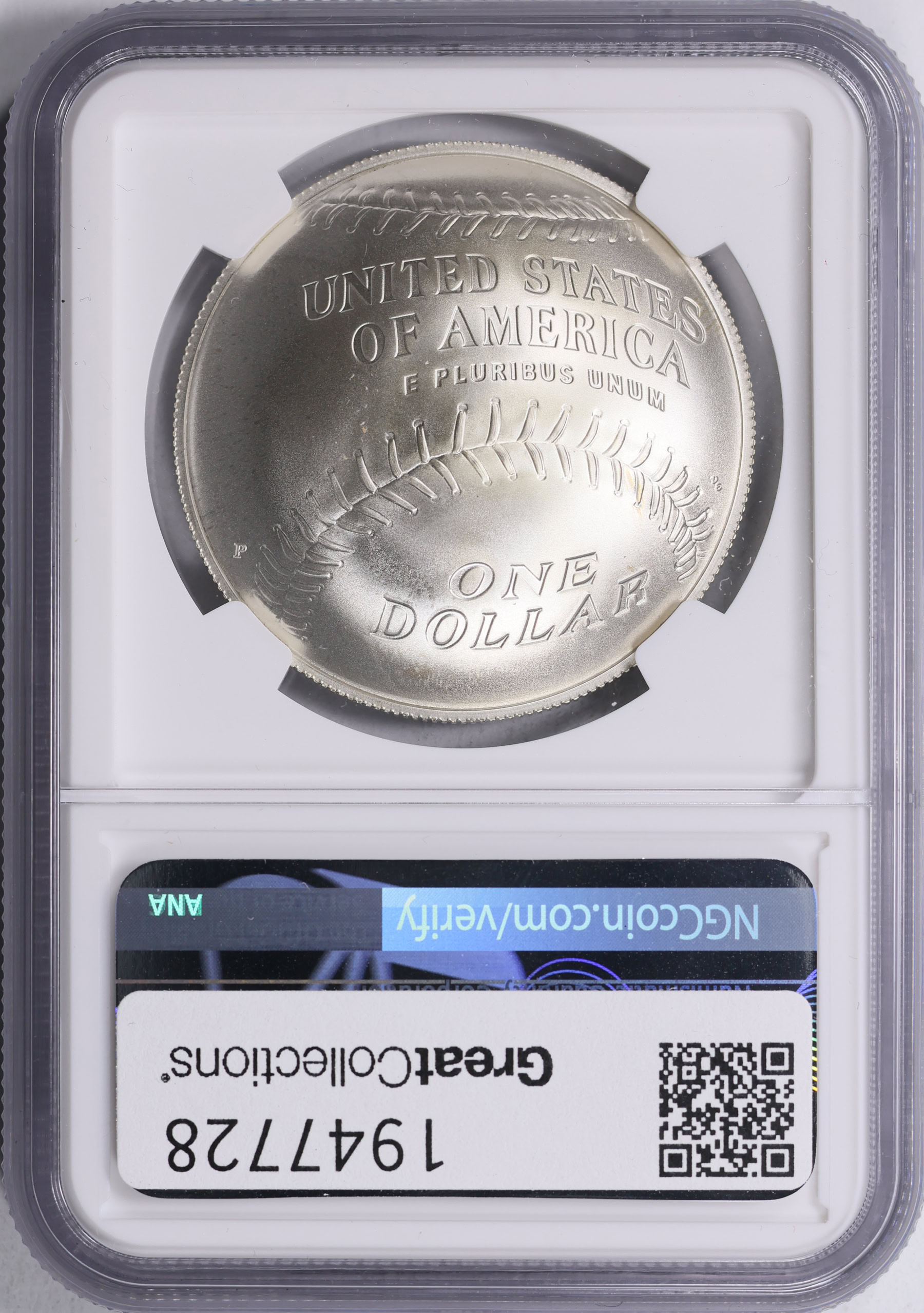 2014-P Baseball Hall of Fame Silver Dollar NGC MS-69 (Item 1947728