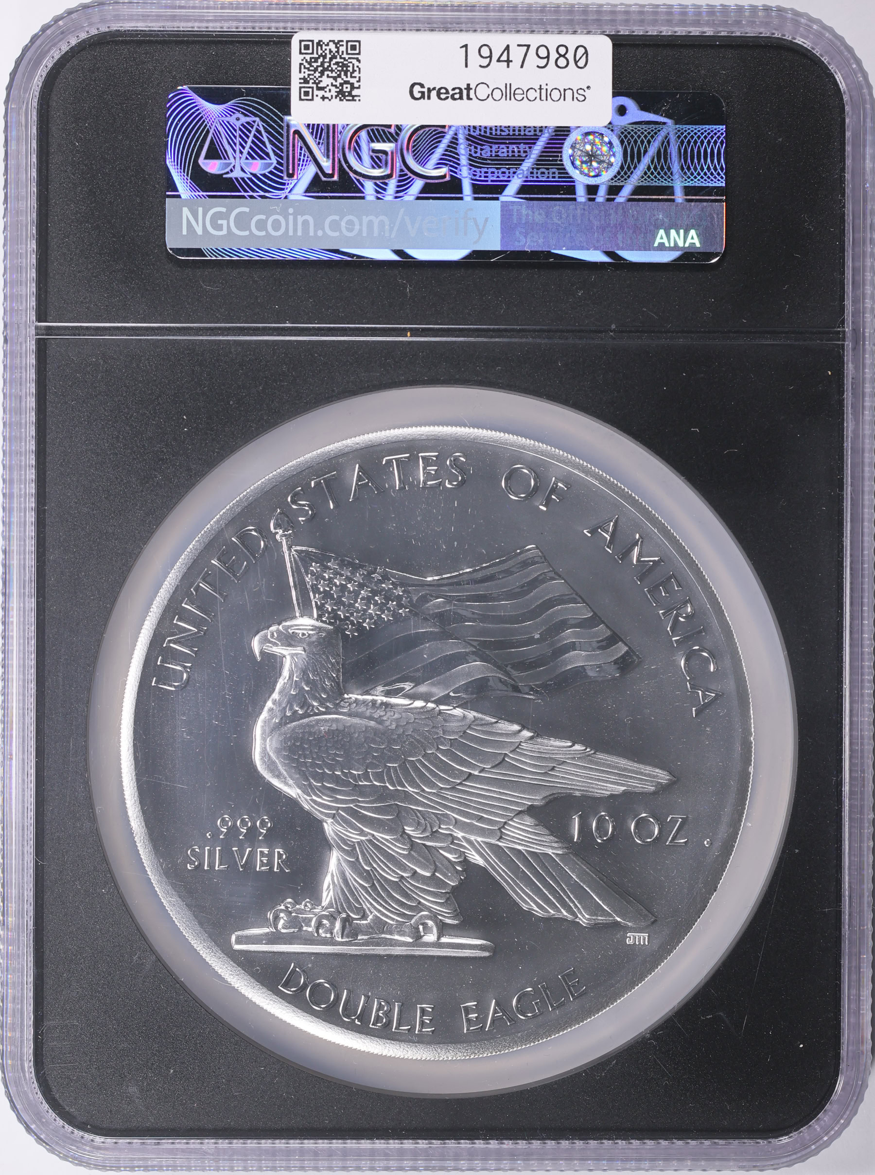 2022 Silver 10oz Mercanti Double Eagle High Relief Reverse Proof
