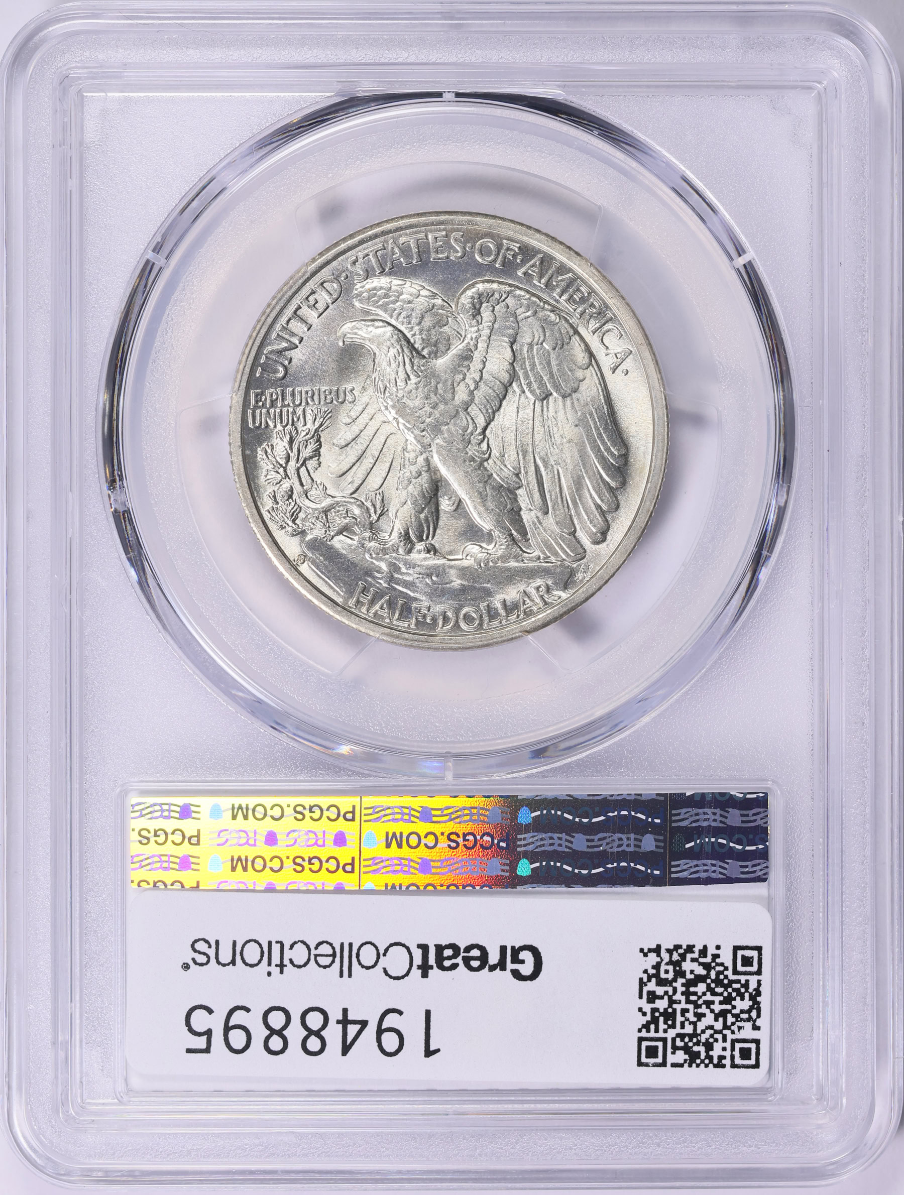 1941-S Walking Liberty Half Dollar Missing Wing Feathers FS-901