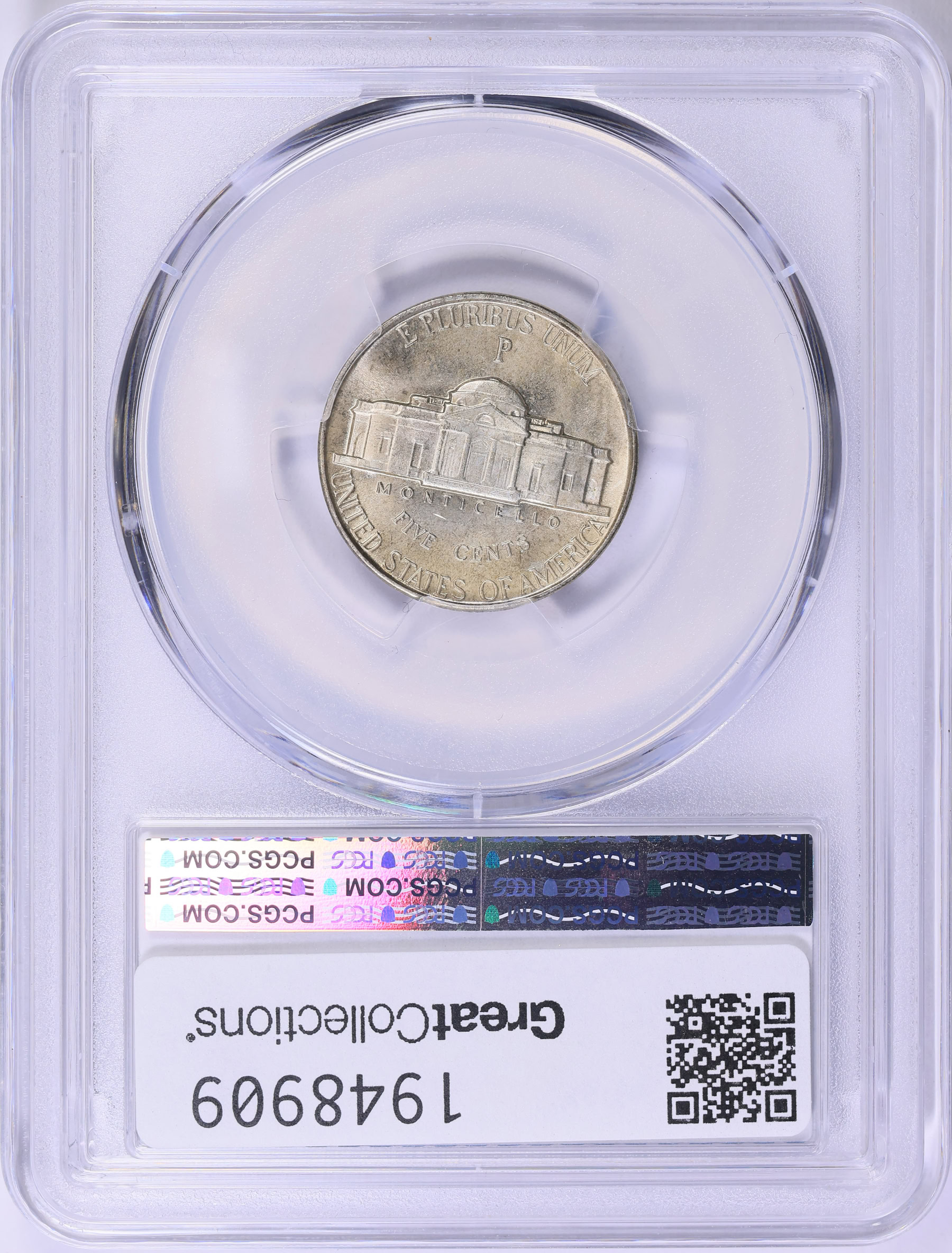 1942-P/P Jefferson Nickel Type 2, RPM FS-501 PCGS MS-66 (Item