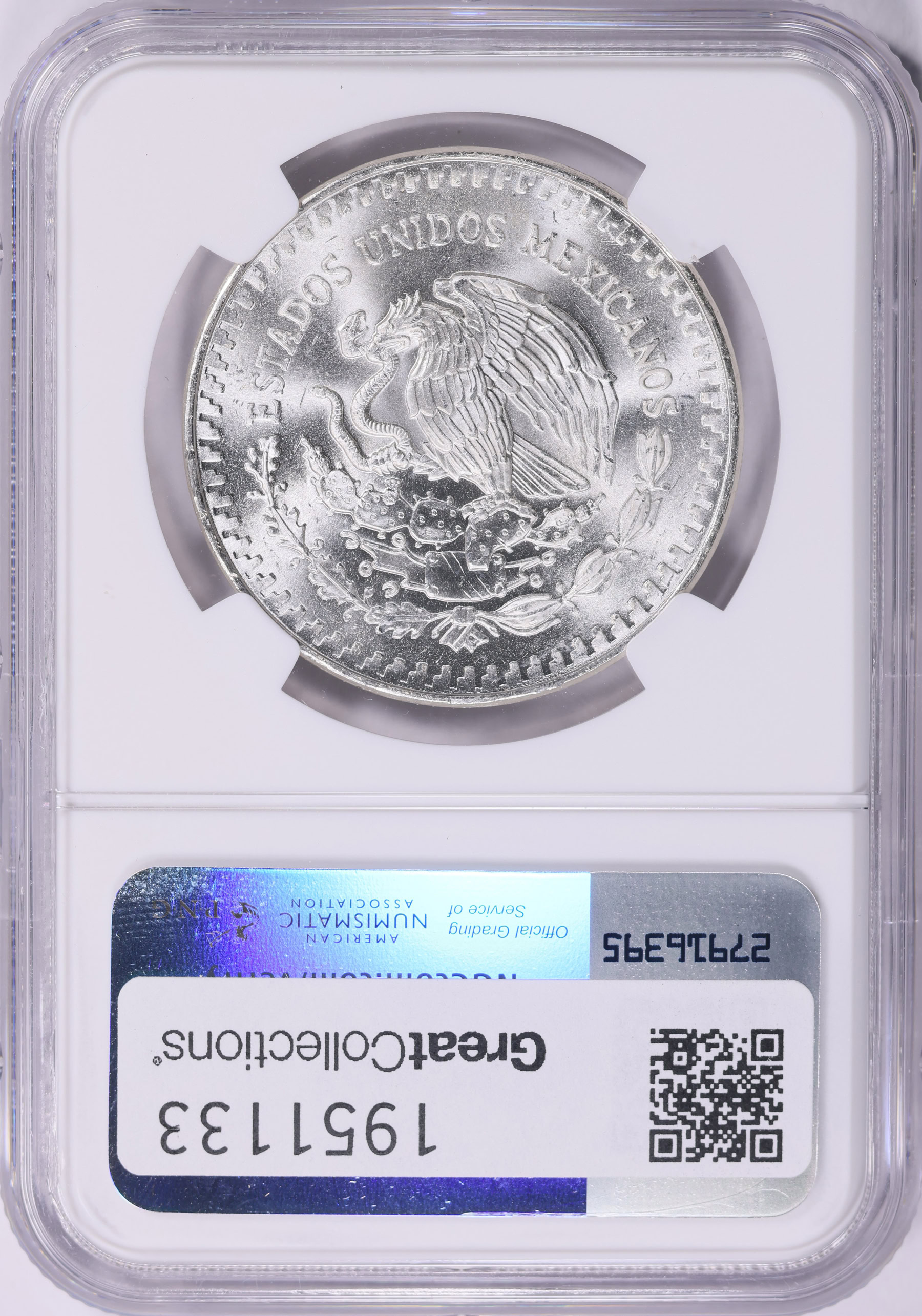 Mexico 1982-Mo Silver Onza Libertad Doubled Die Reverse #1 KM