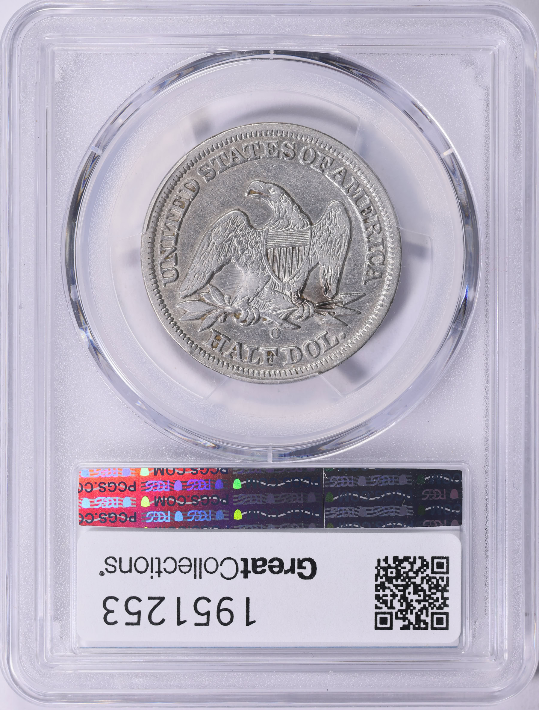 1850-O Seated Liberty Half Dollar Large O WB-20 PCGS Genuine VF