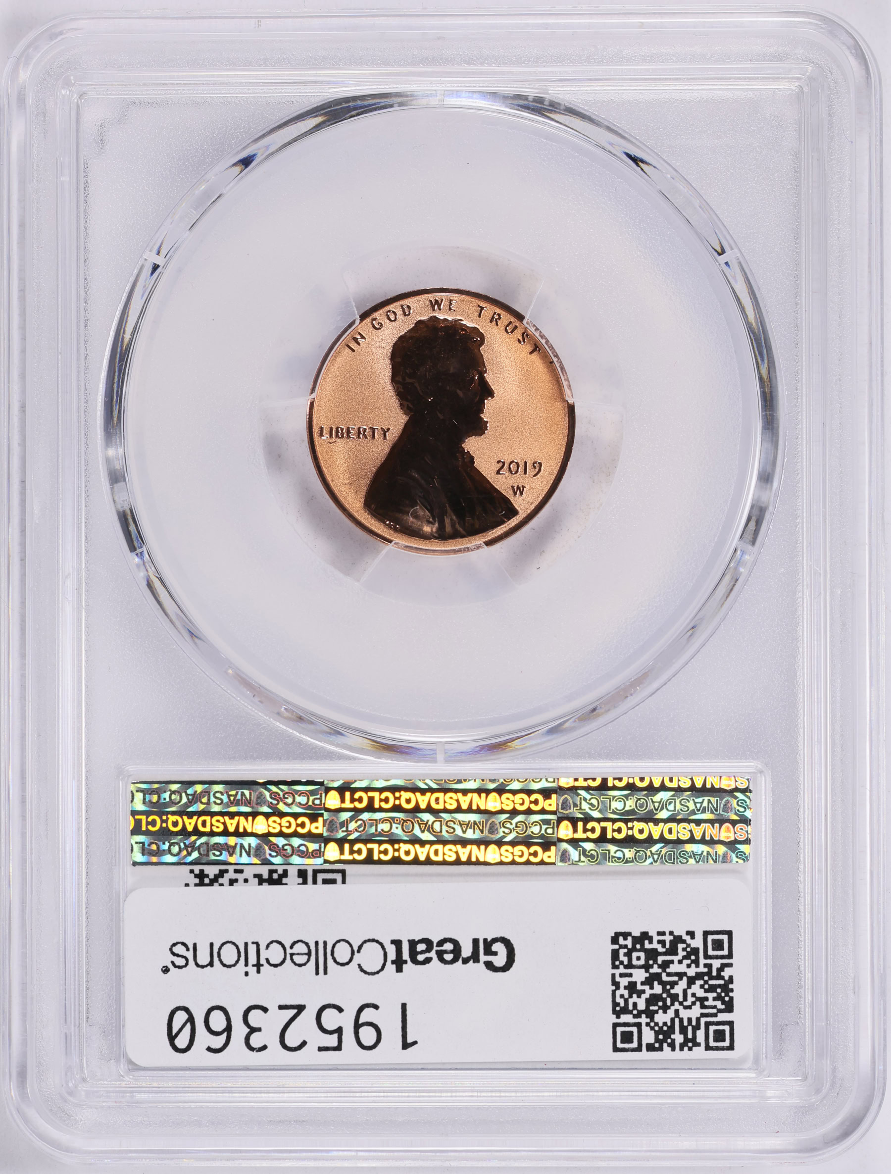 2019-W Lincoln Cent Shield Reverse Proof PCGS Proof-70 RD (Item 1952360 ...