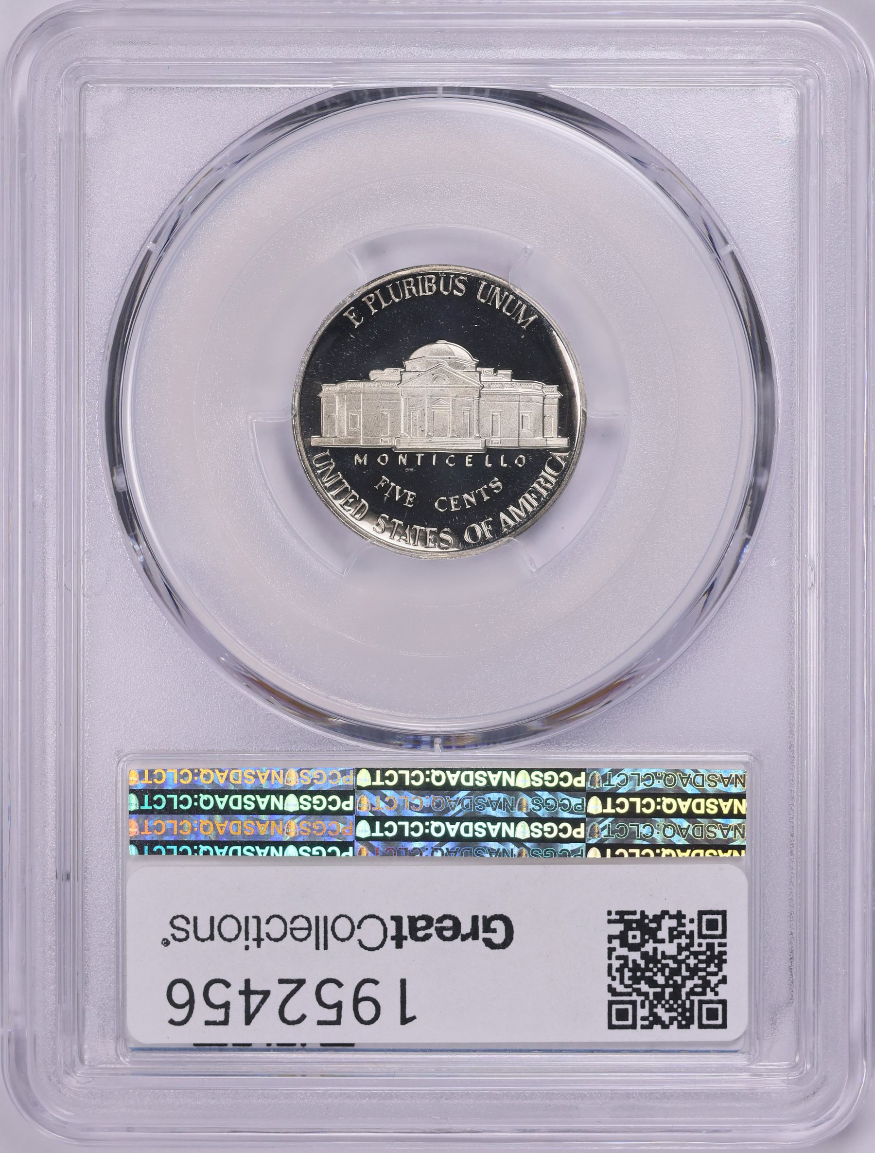 1989-S Jefferson Nickel PCGS Proof-70 DCAM (Item 1952456