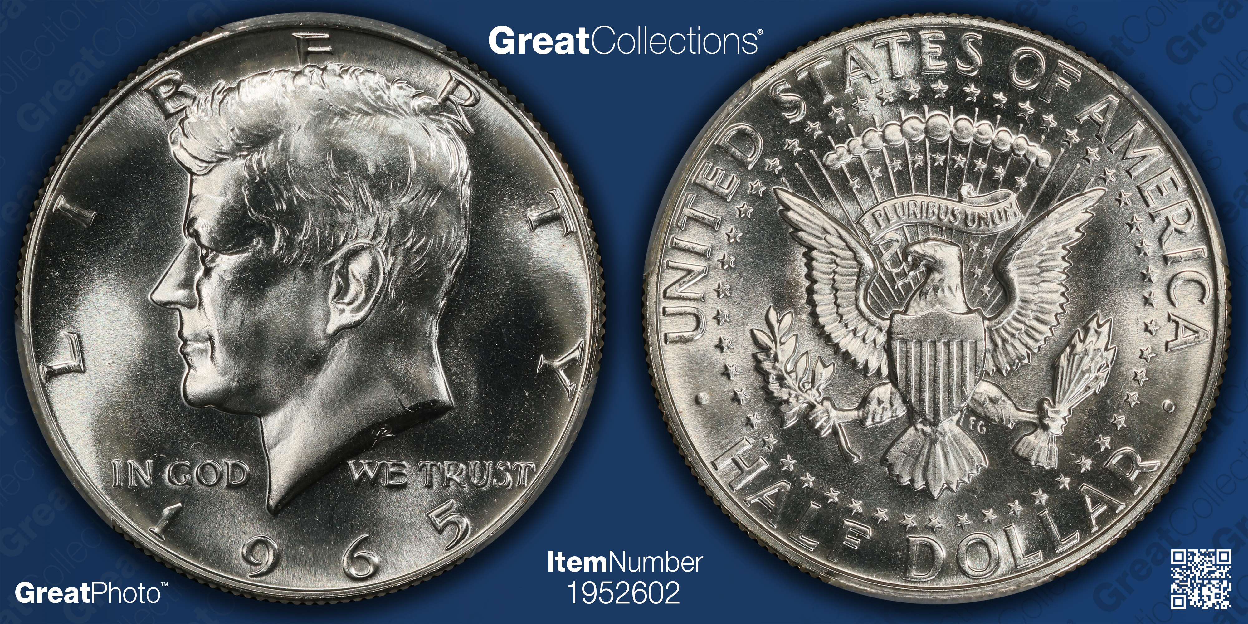 1965 Kennedy Half Dollar SMS PCGS SP-67 (Item 1952602