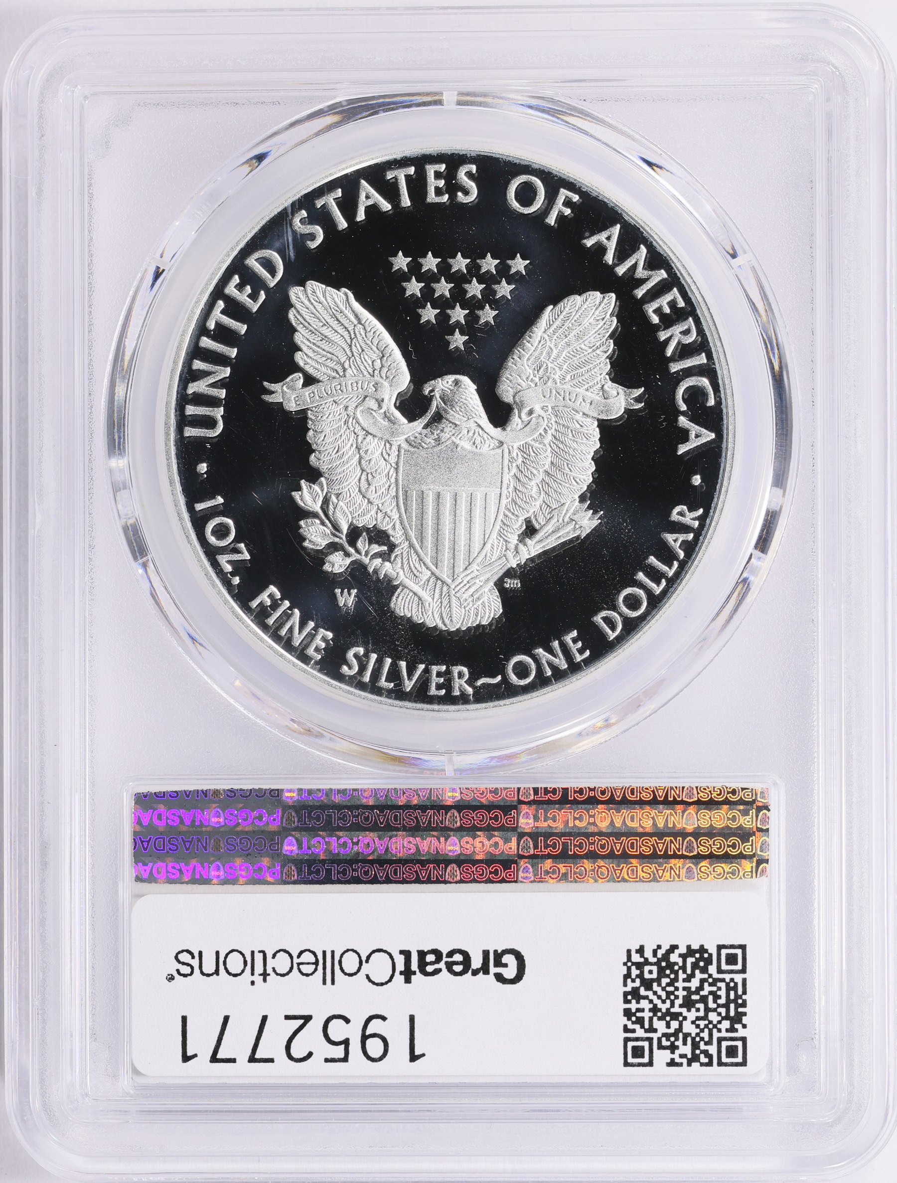 2016-W $1 Silver Eagle 30th Anniversary Lettered Edge PCGS Proof