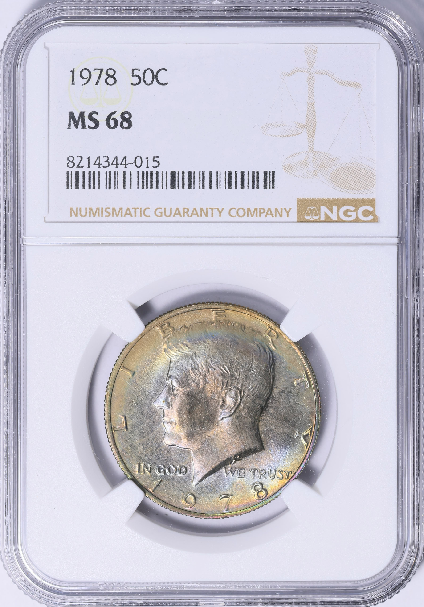 1978 Kennedy Half Dollar NGC MS-68 (Toned) (Item 1953583 ...