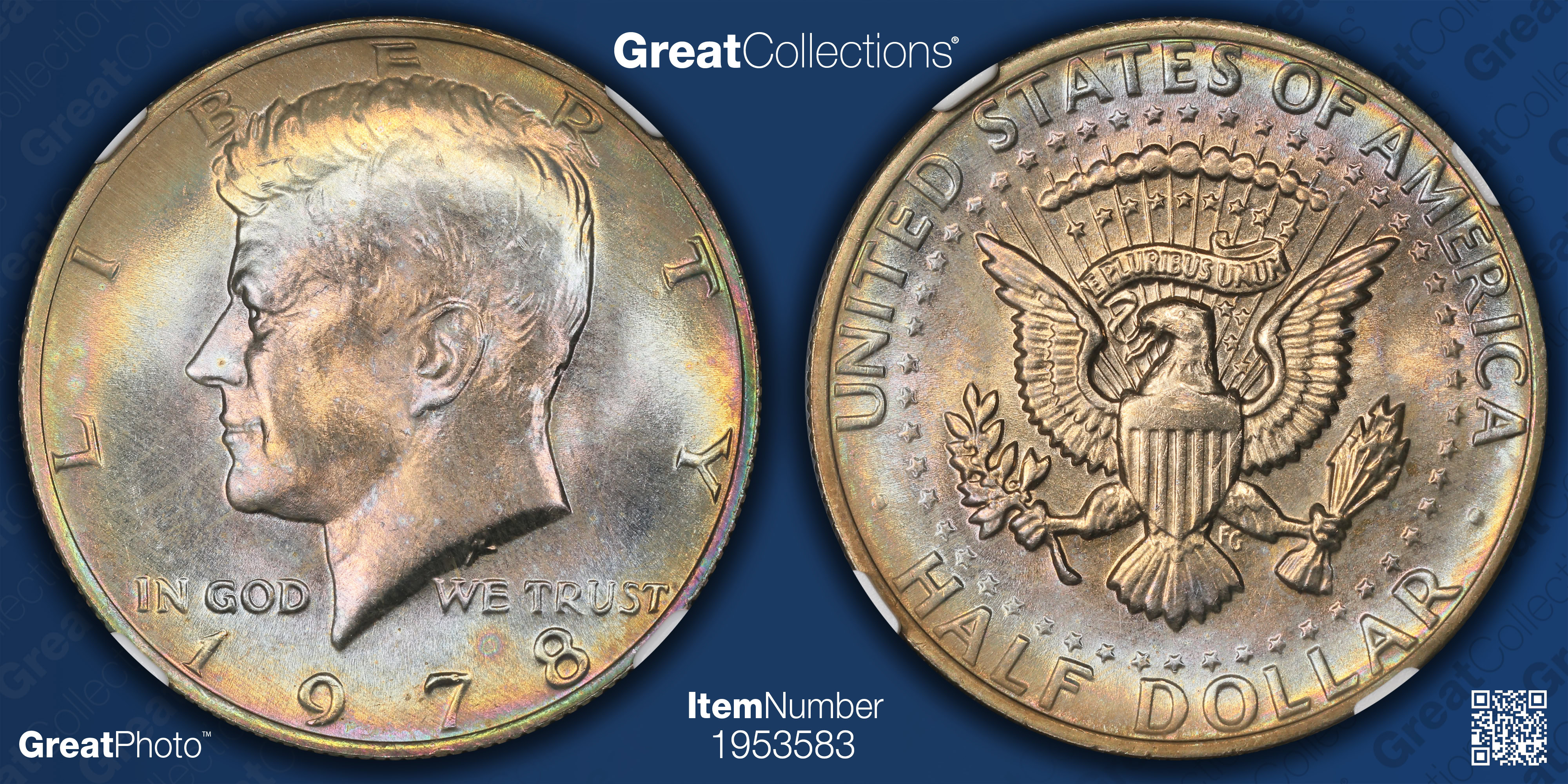 1978 Kennedy Half Dollar NGC MS-68 (Toned) (Item 1953583 ...