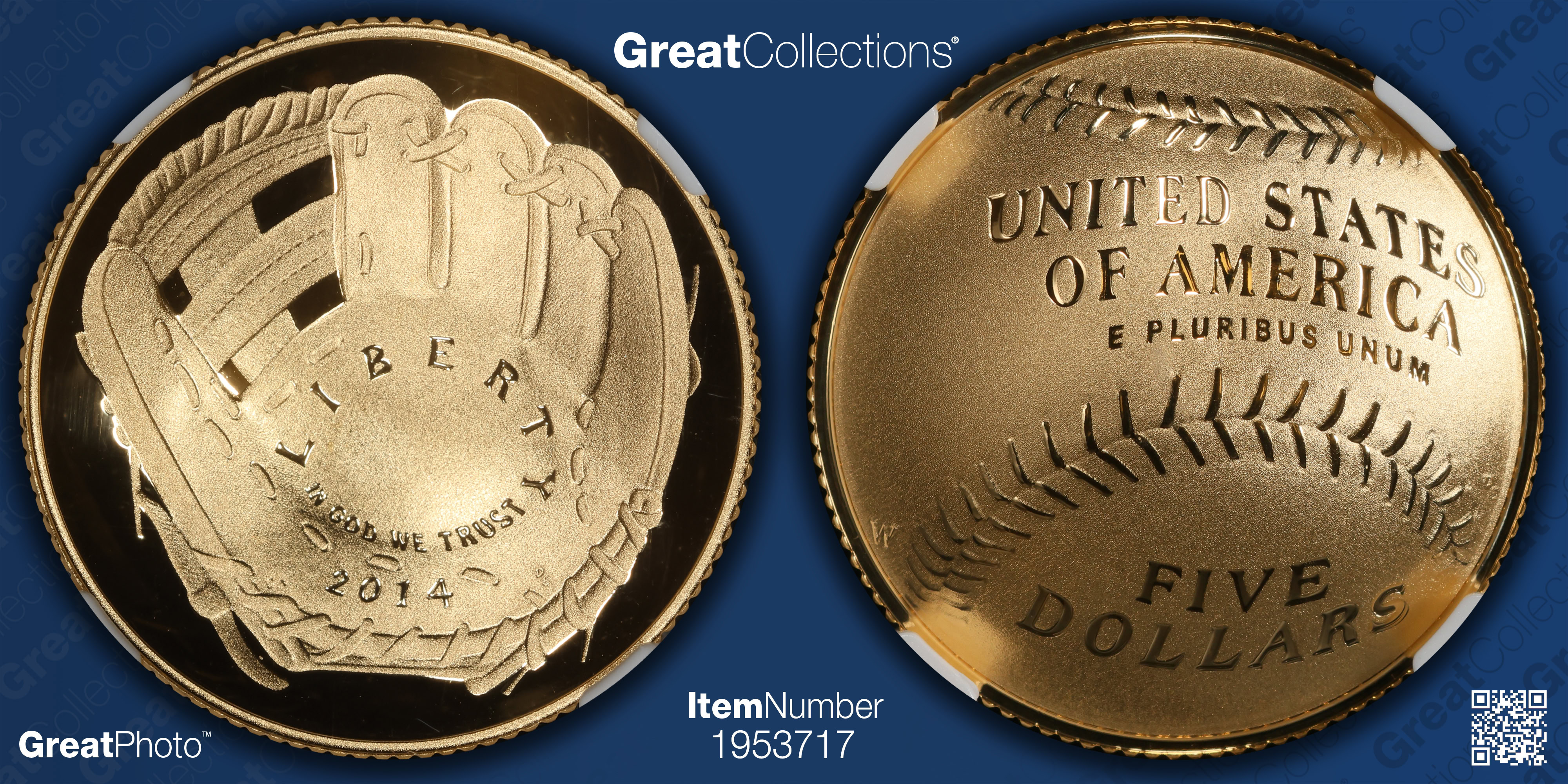 2014-W Baseball Hall of Fame Gold $5 NGC Proof-70 UC (Cal Ripken Jr ...