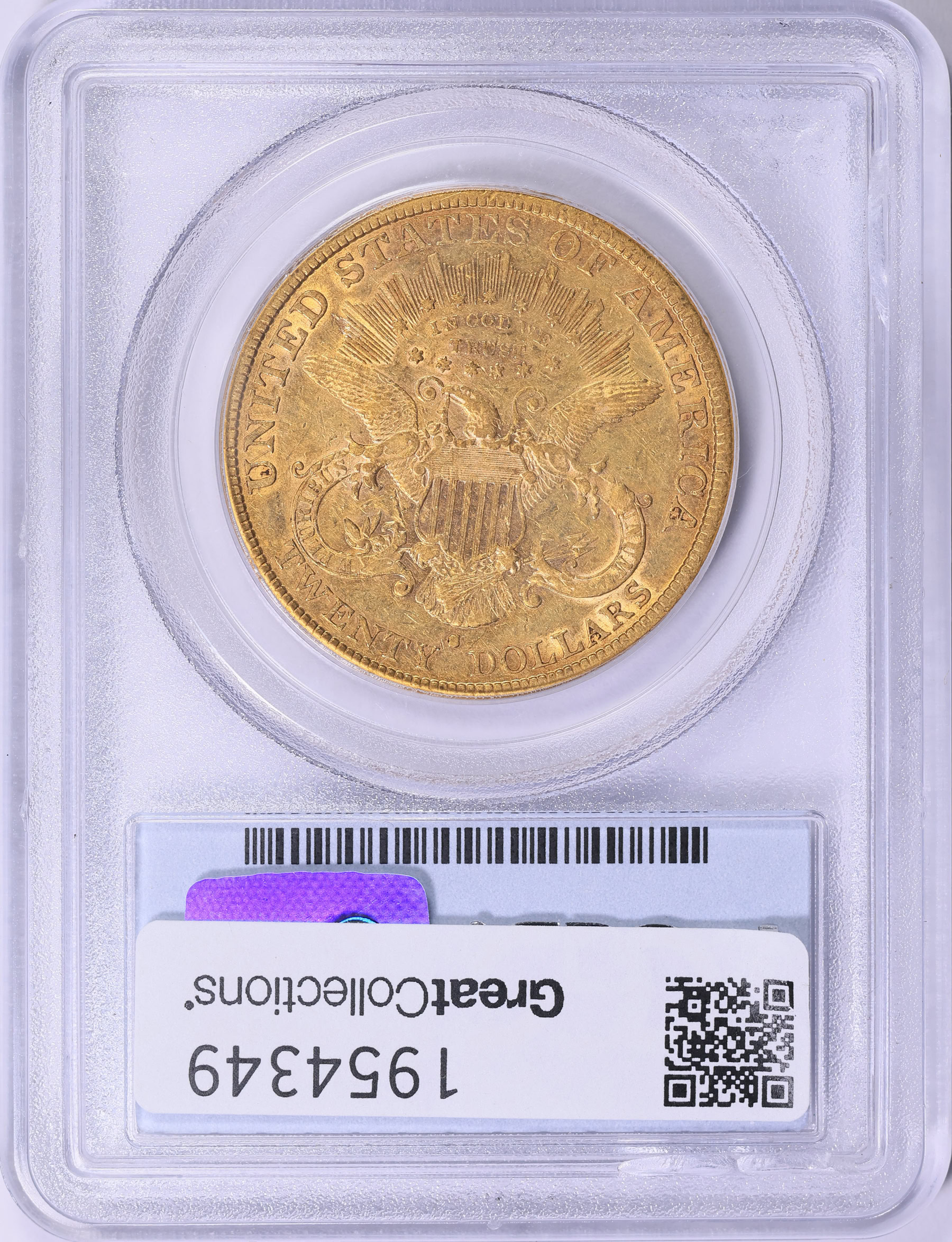 1880-S Liberty Gold Double Eagle PCGS XF-45 (Rainy Day Collection