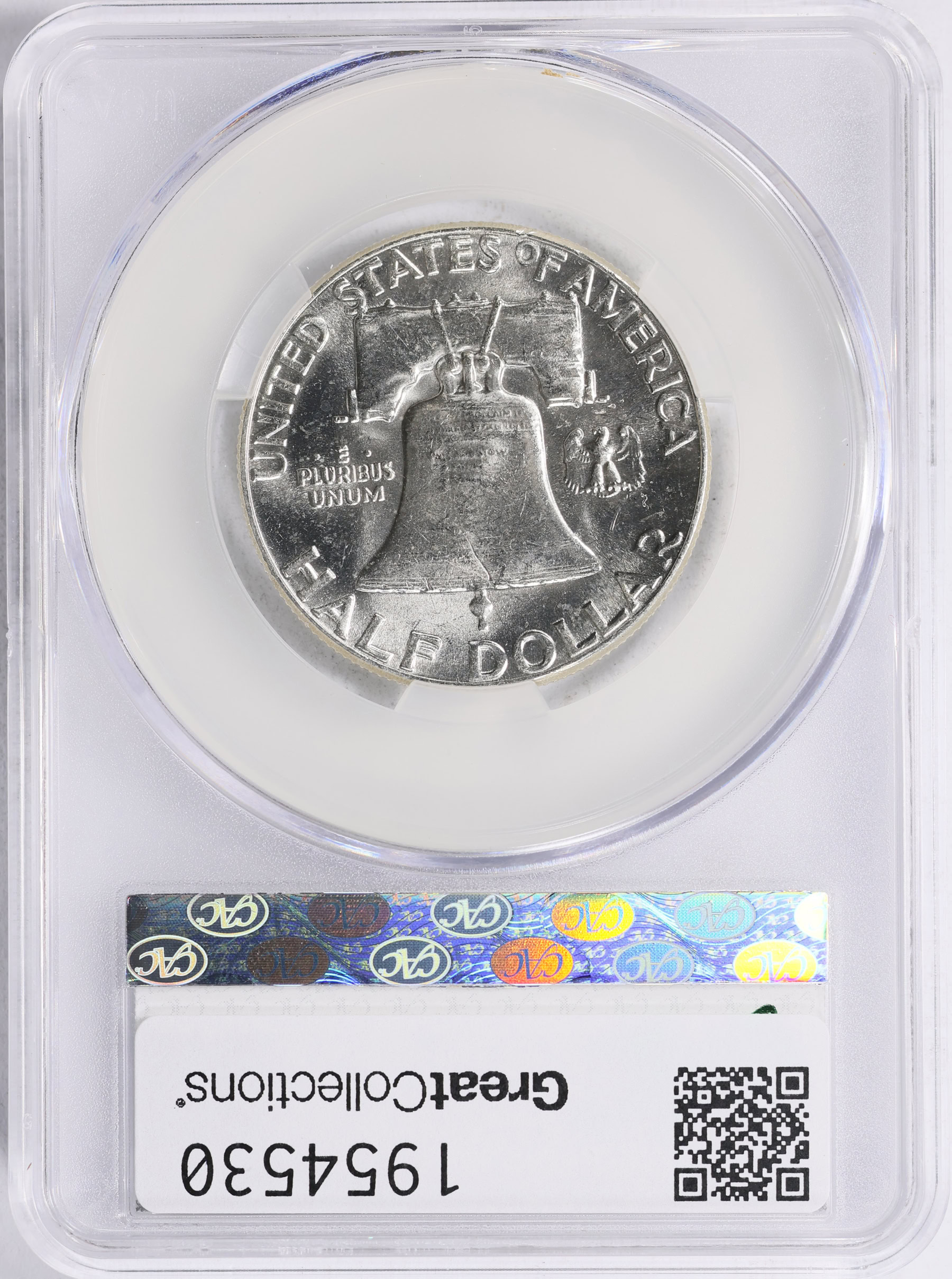 1963 Franklin Half Dollar CACG MS-62 (Item 1954530) | GreatCollections ...