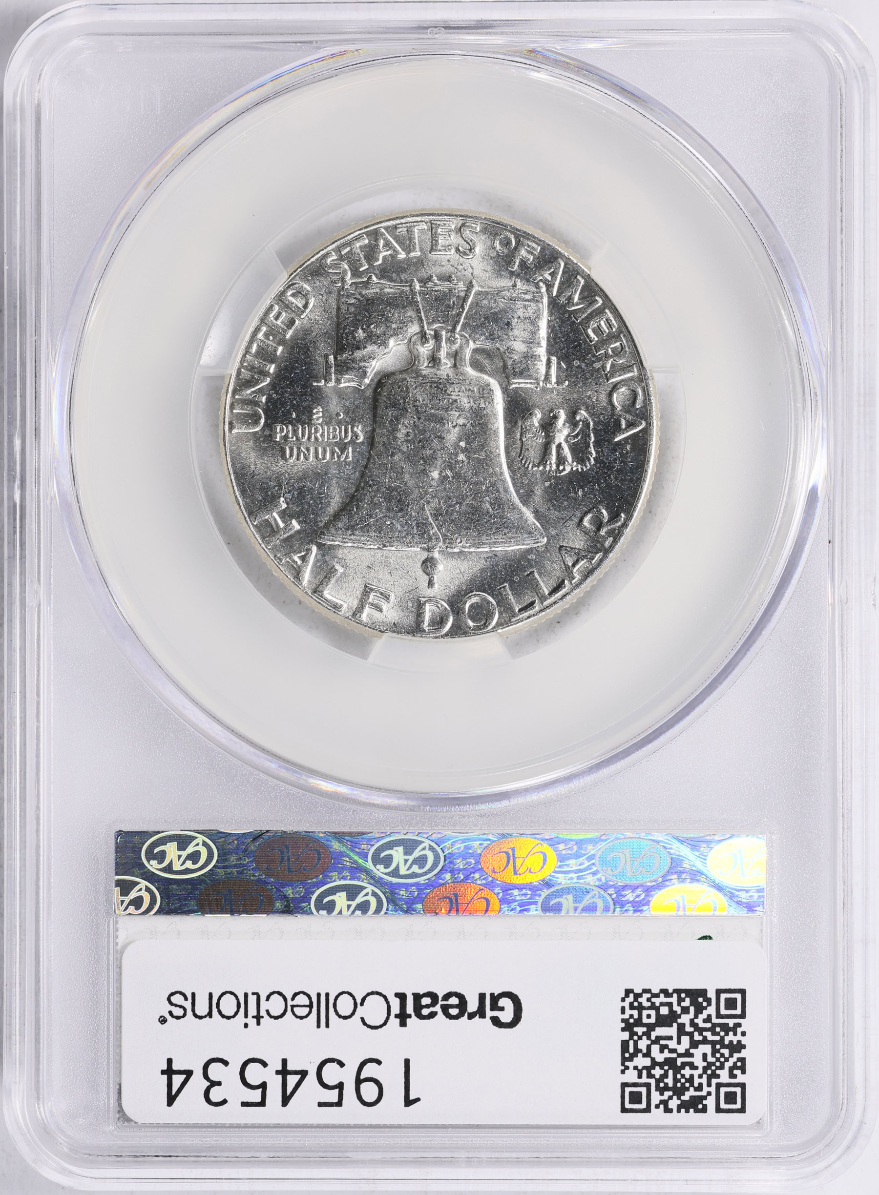 1963 Franklin Half Dollar CACG MS-62 (Item 1954534) | GreatCollections ...