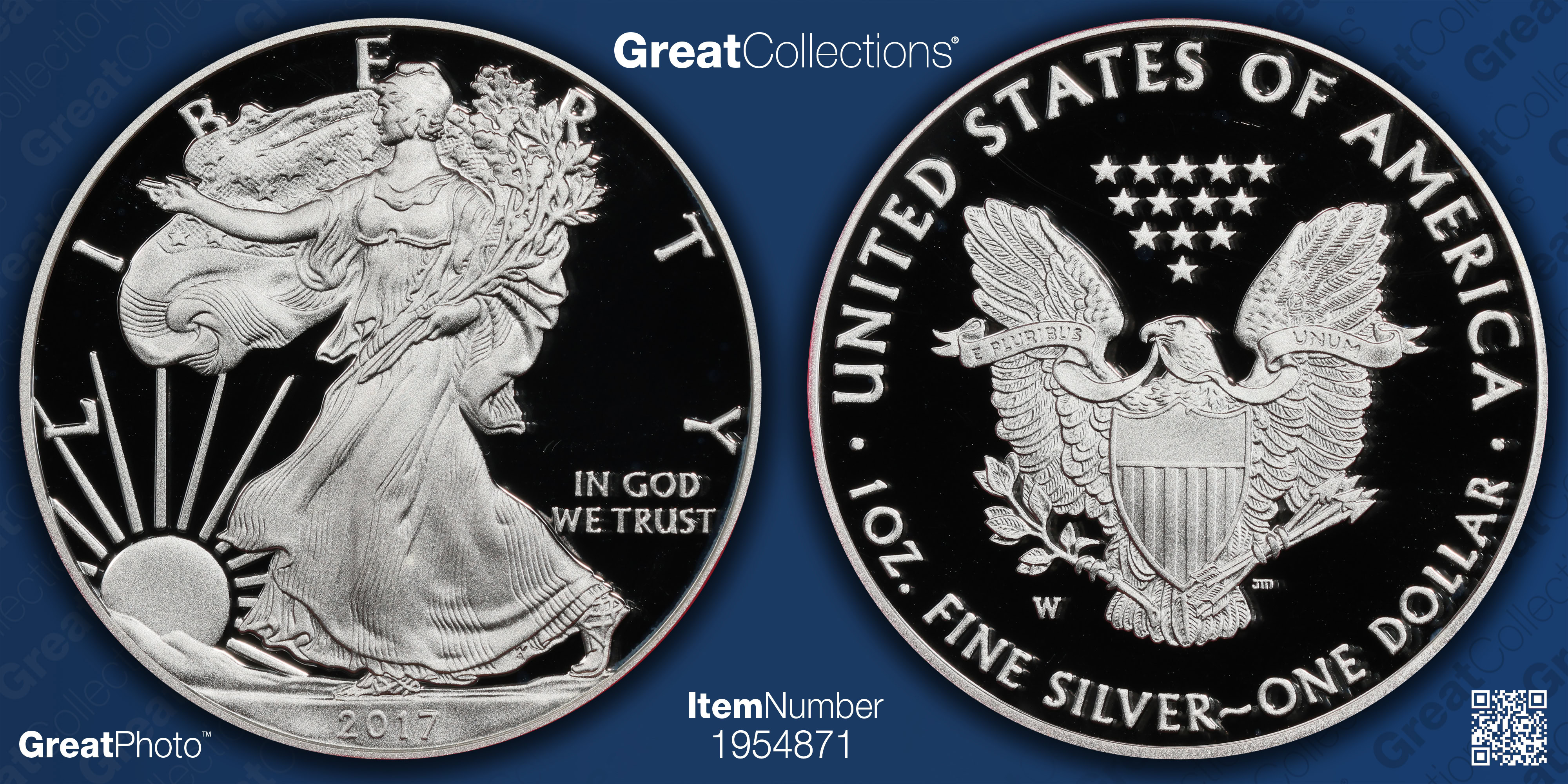 2017-W $1 Silver Eagle First Day of Issue PCGS Proof-70 DCAM