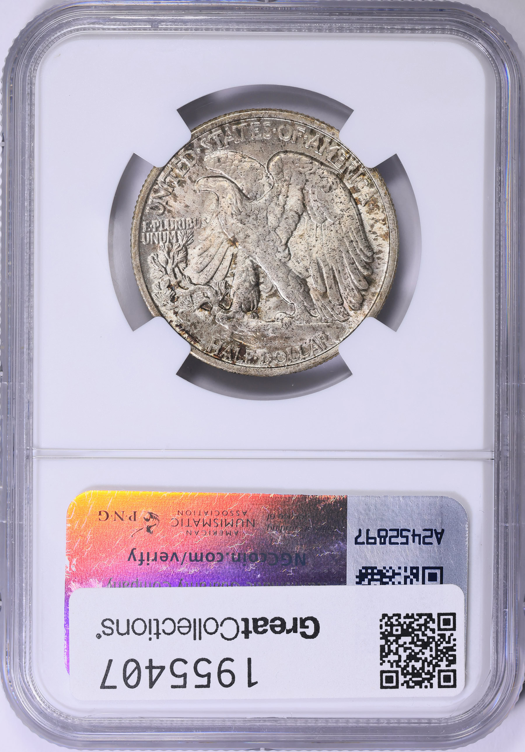 1945 Walking Liberty Half Dollar NGC MS-66 (Toned) (Item 1955407 ...