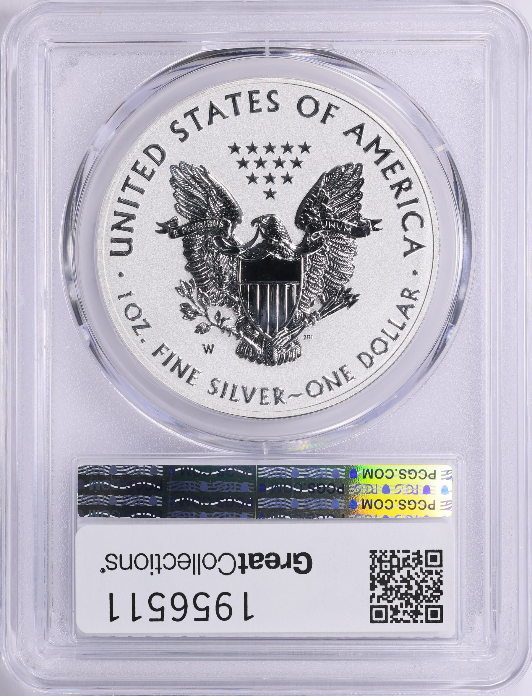 2021-W $1 Silver Eagle Reverse Proof Type 1 Designer Edition PCGS