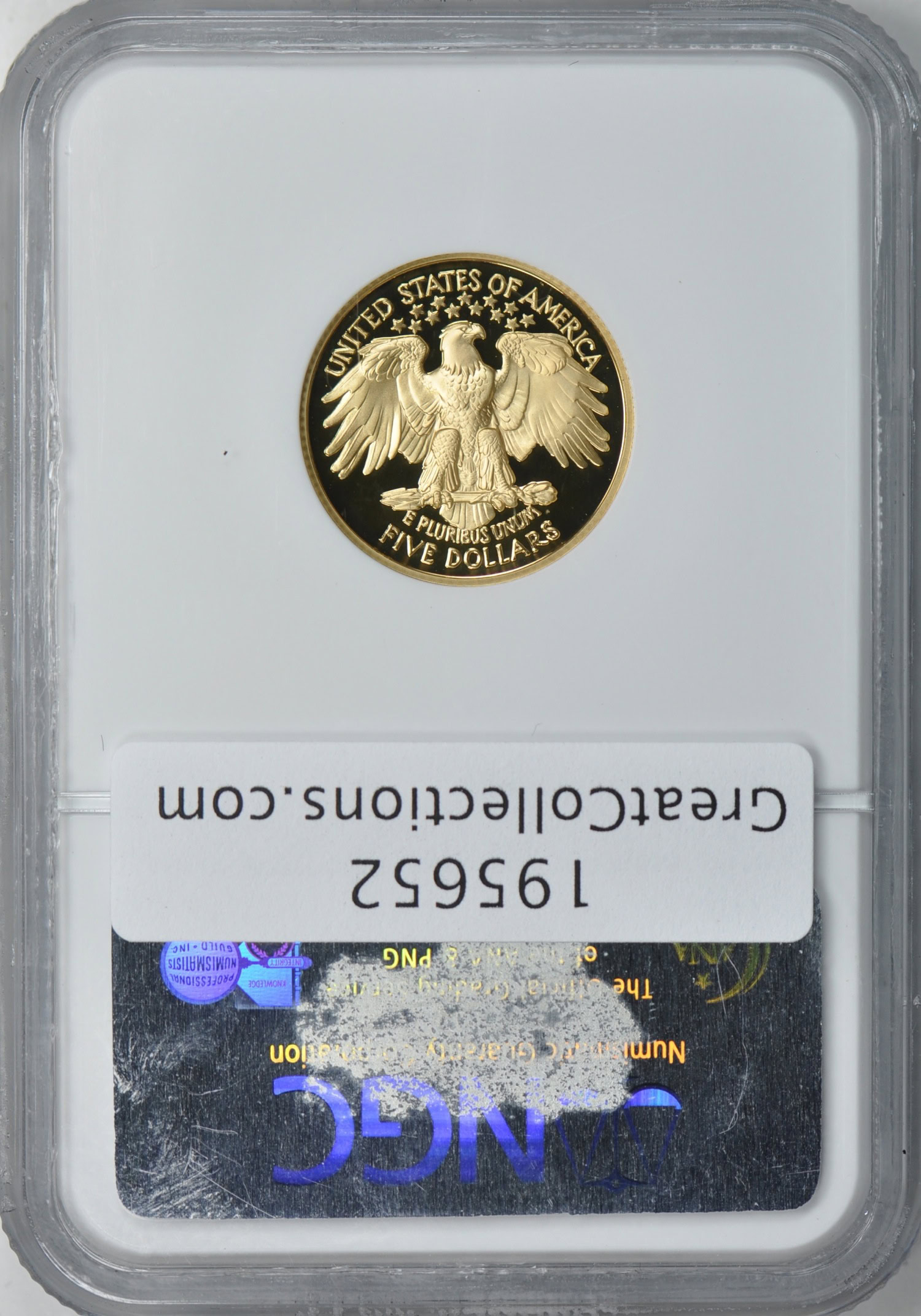 1999-W George Washington Death Bicentennial Gold $5 NGC Proof-70