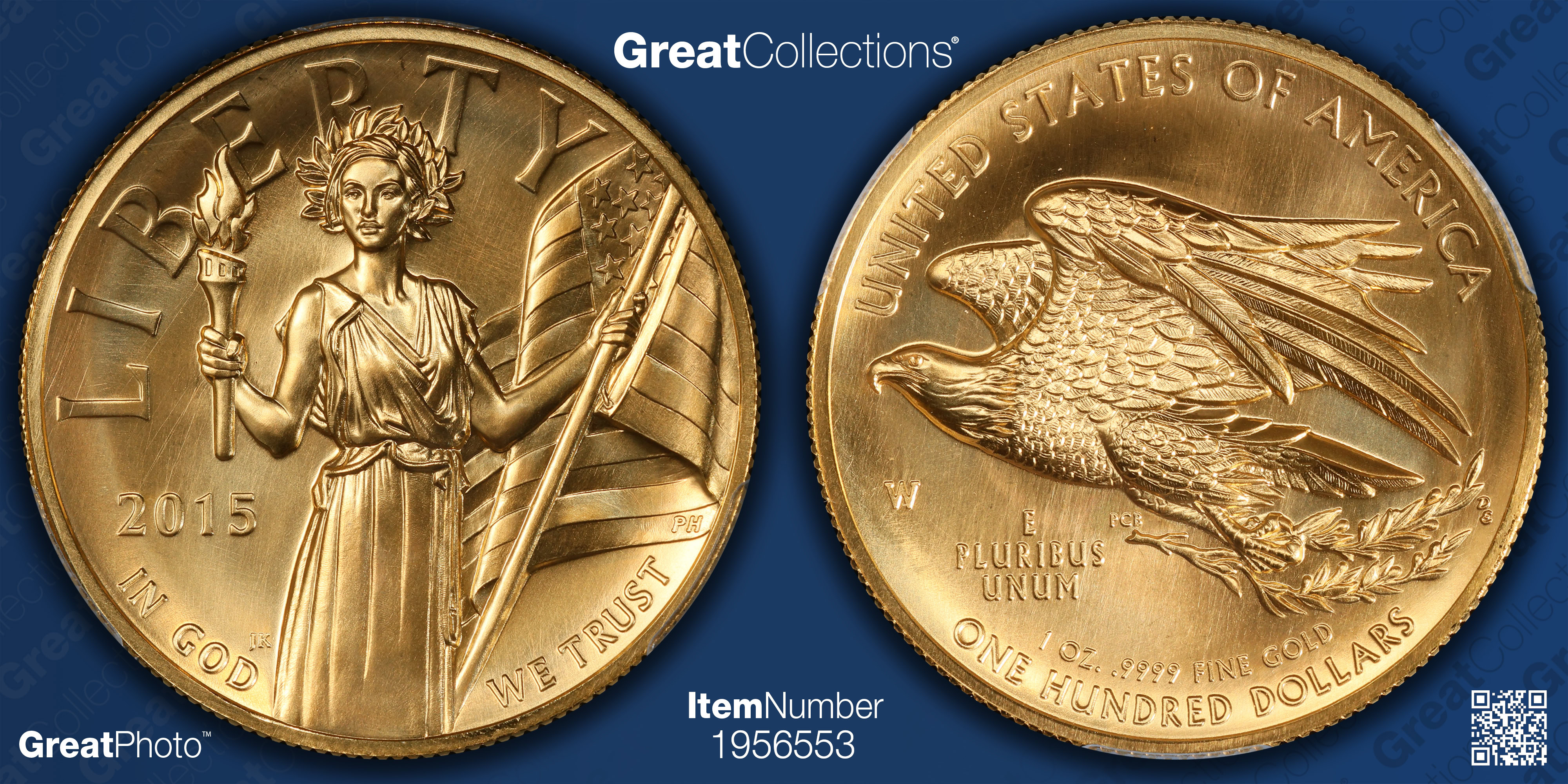 金貨一円スタート！参考価格$2，800！最高鑑定サイン入り！FDOI】2015年W