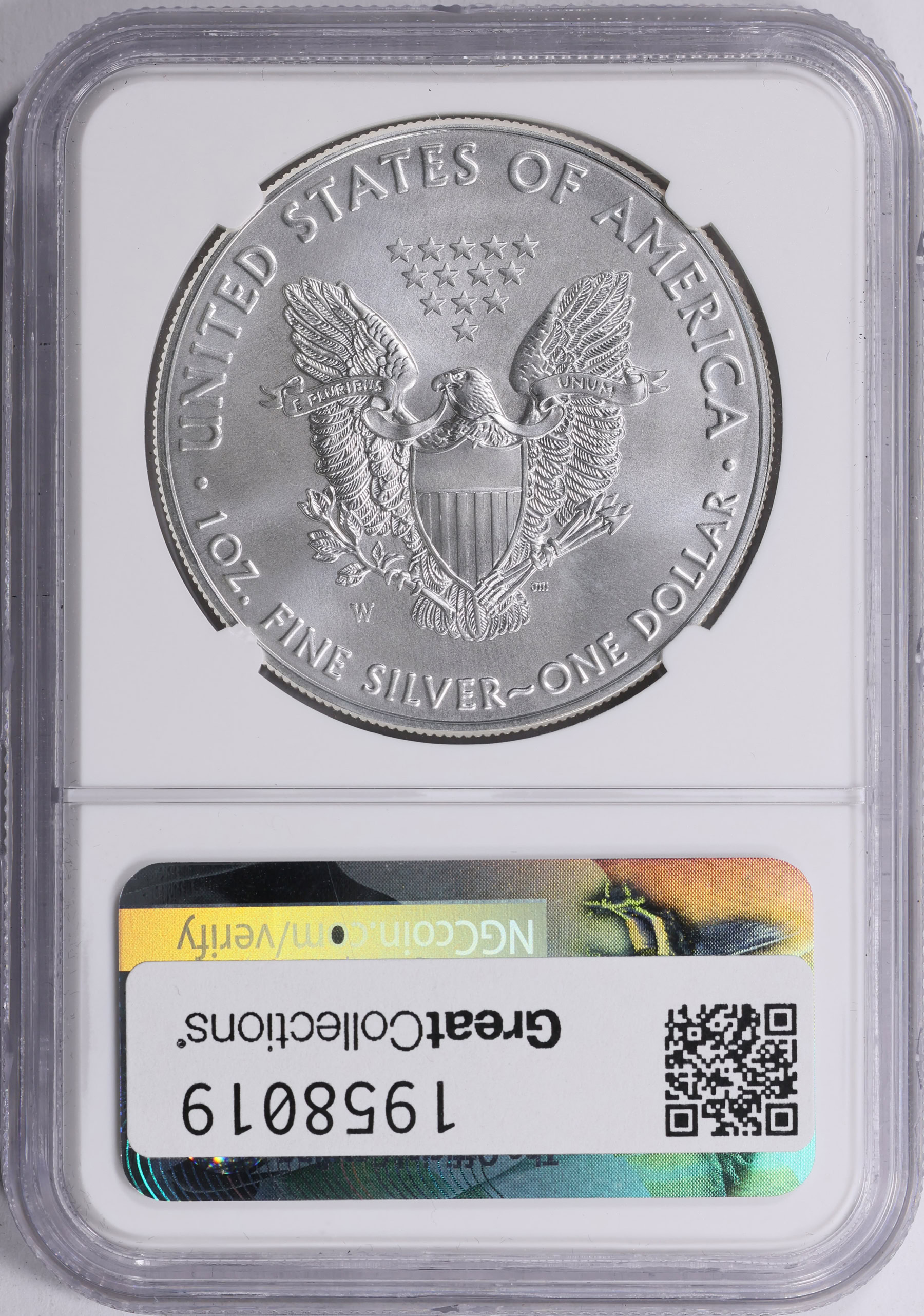 2017-W $1 Silver Eagle Burnished First Day of Issue Denver NGC MS