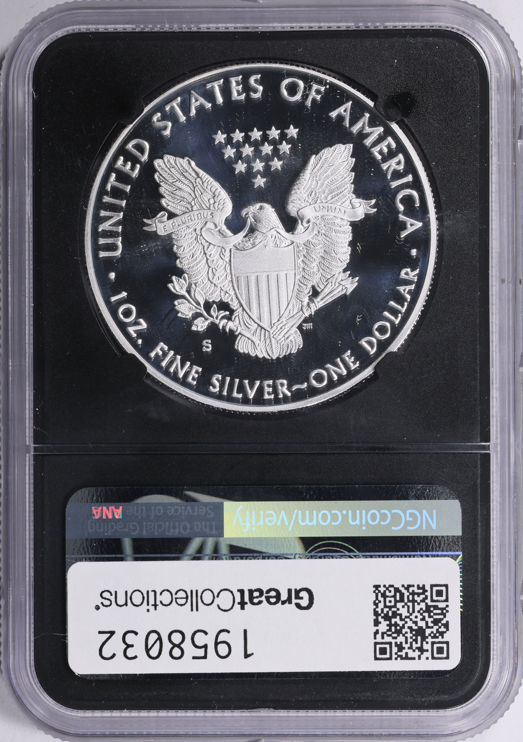 2019-S $1 Silver Eagle First Day - Philadelphia NGC Proof-70 UC
