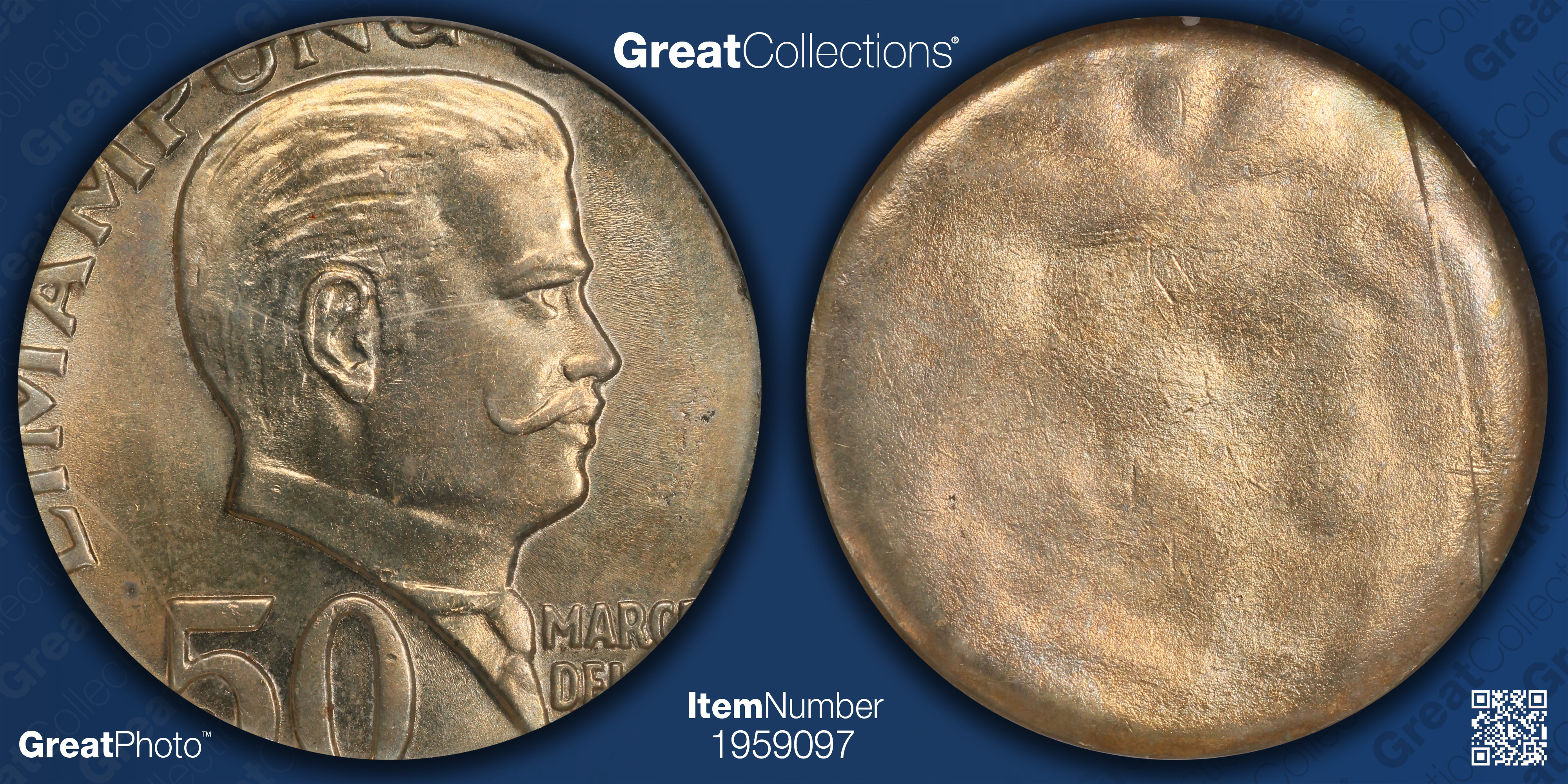 Philippines Mint Error ND 50 Sentimos KM-200 Uniface Obverse Struck on ...