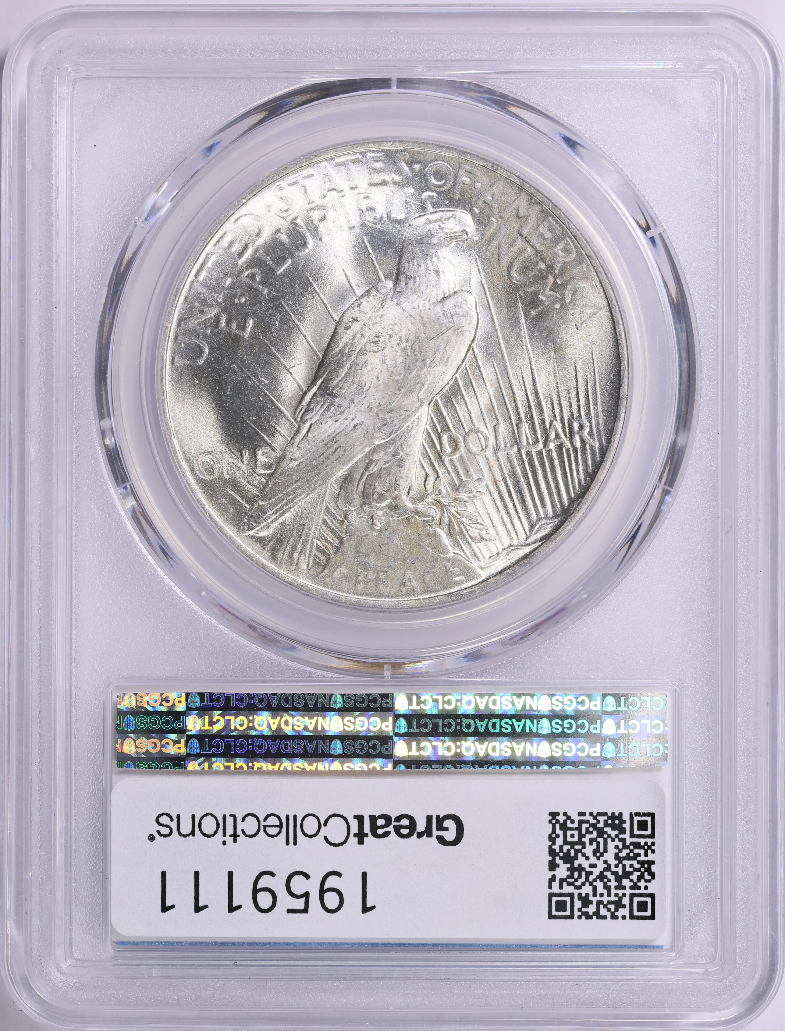 1923年ピースダラーANACS MS-60 VAM-1Fチンバートップ50クリーニング済み 1886年