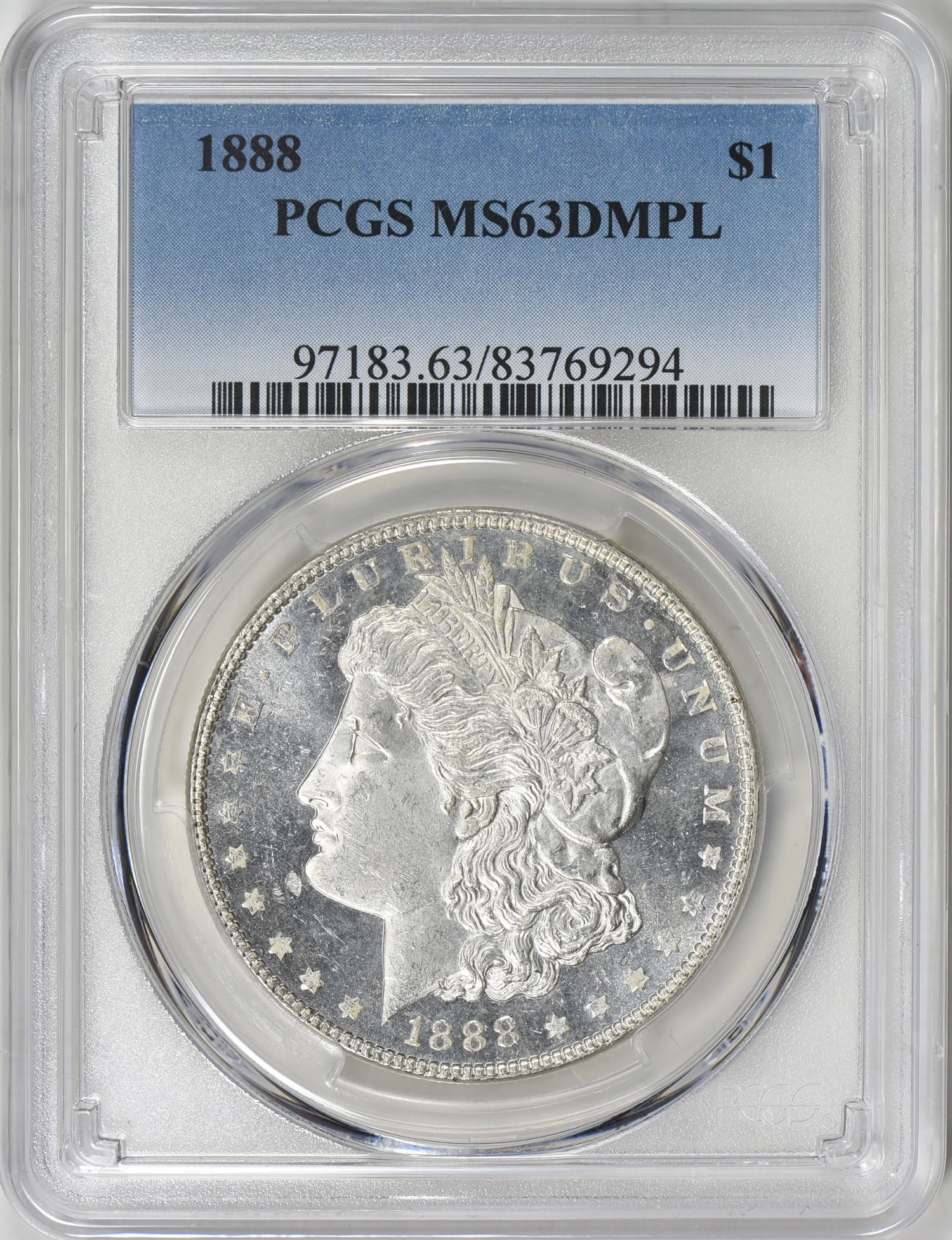 1888 Morgan Silver Dollar PCGS MS-63 DMPL (Item 1959175 ...