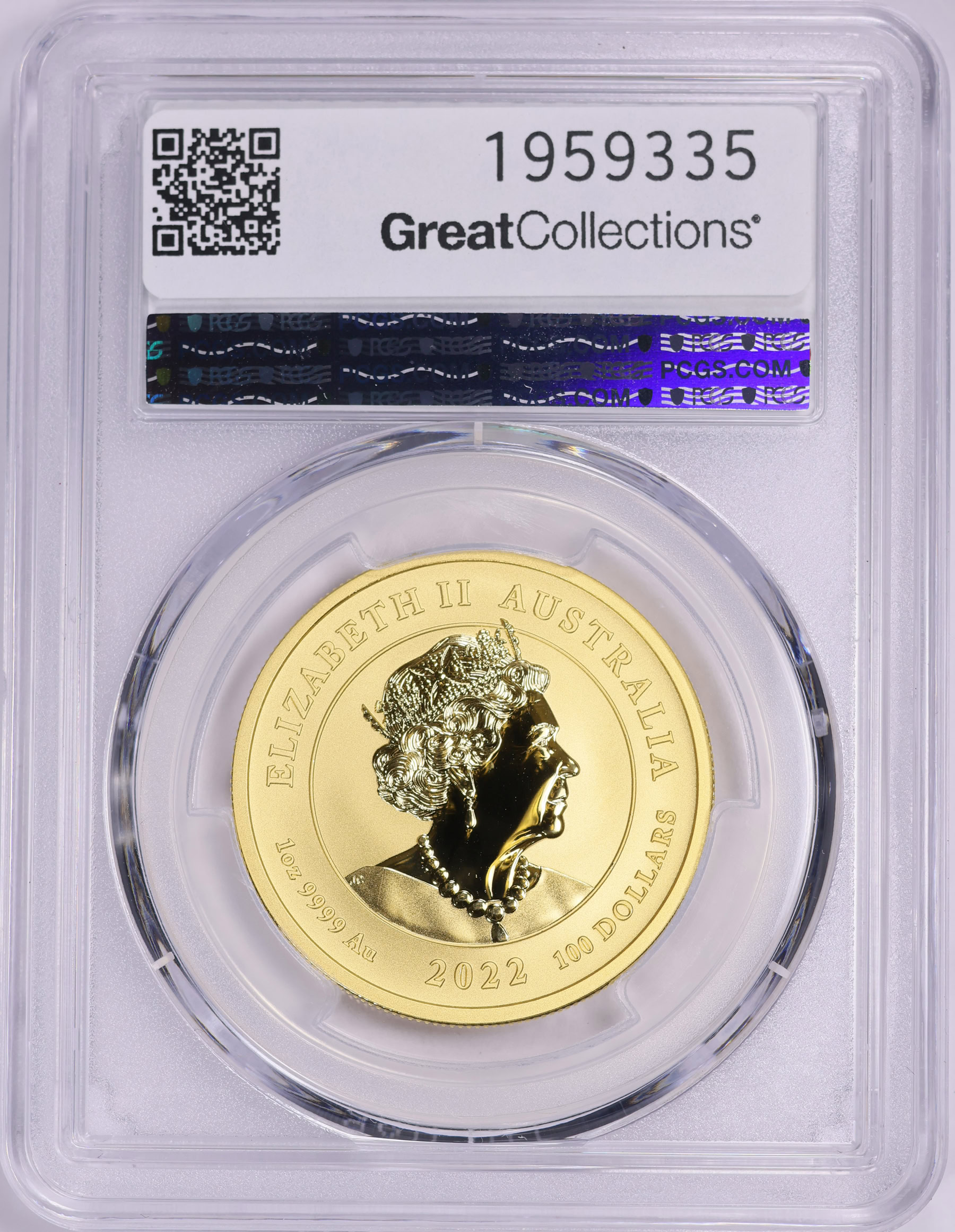 Australia 2022-P Gold $100 Dragon PCGS MS-70 (AGW = 1 Oz.) (Item