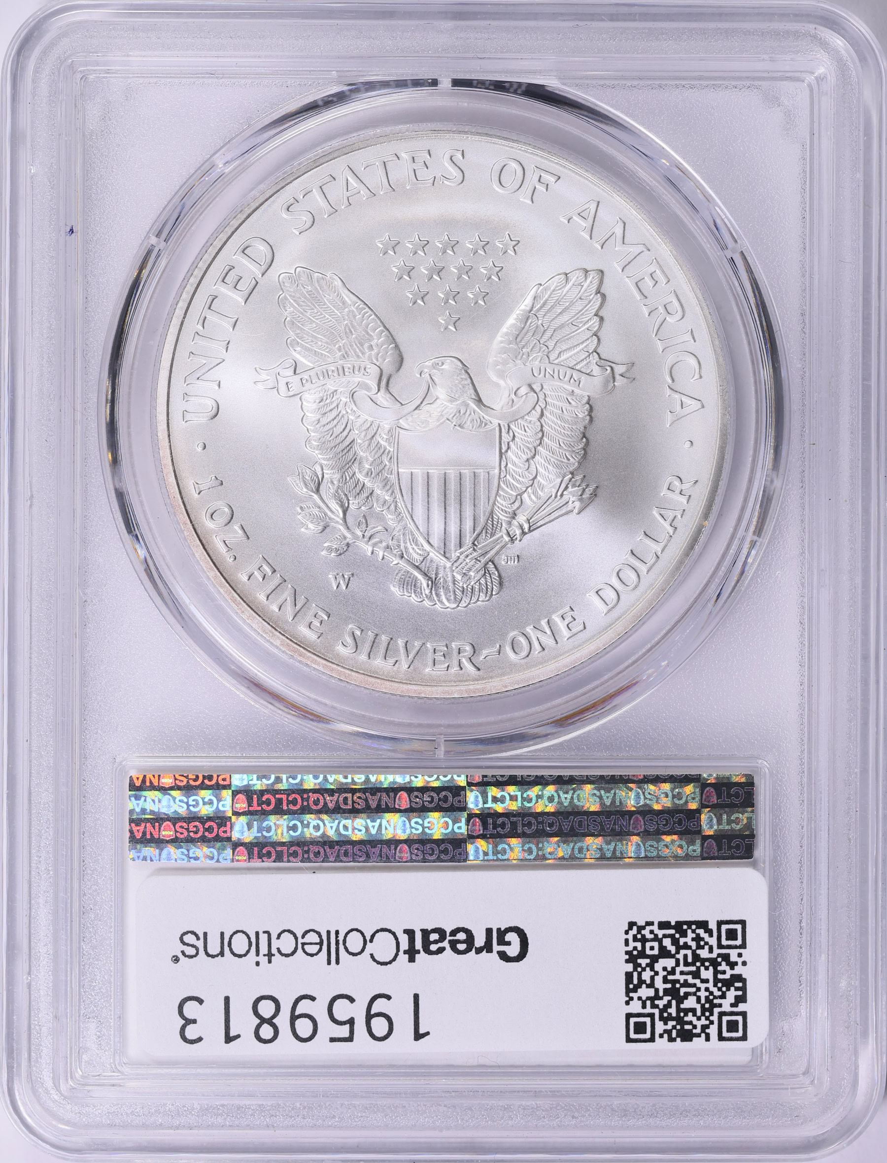 2007-W $1 Silver Eagle Burnished PCGS SP-69 (Toned) (Item 1959813
