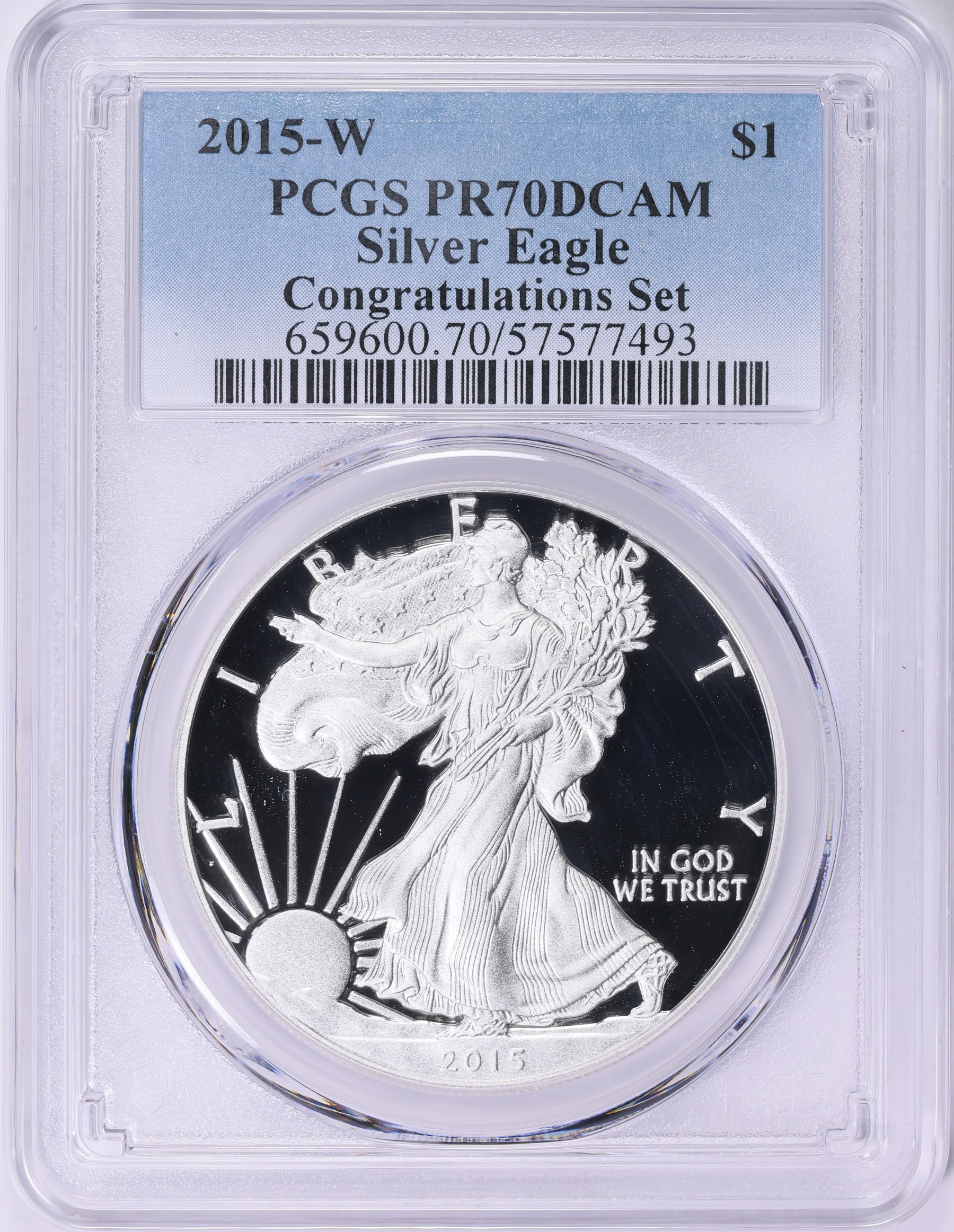 2015-W $1 Silver Eagle (From the Congratulations Set) PCGS Proof