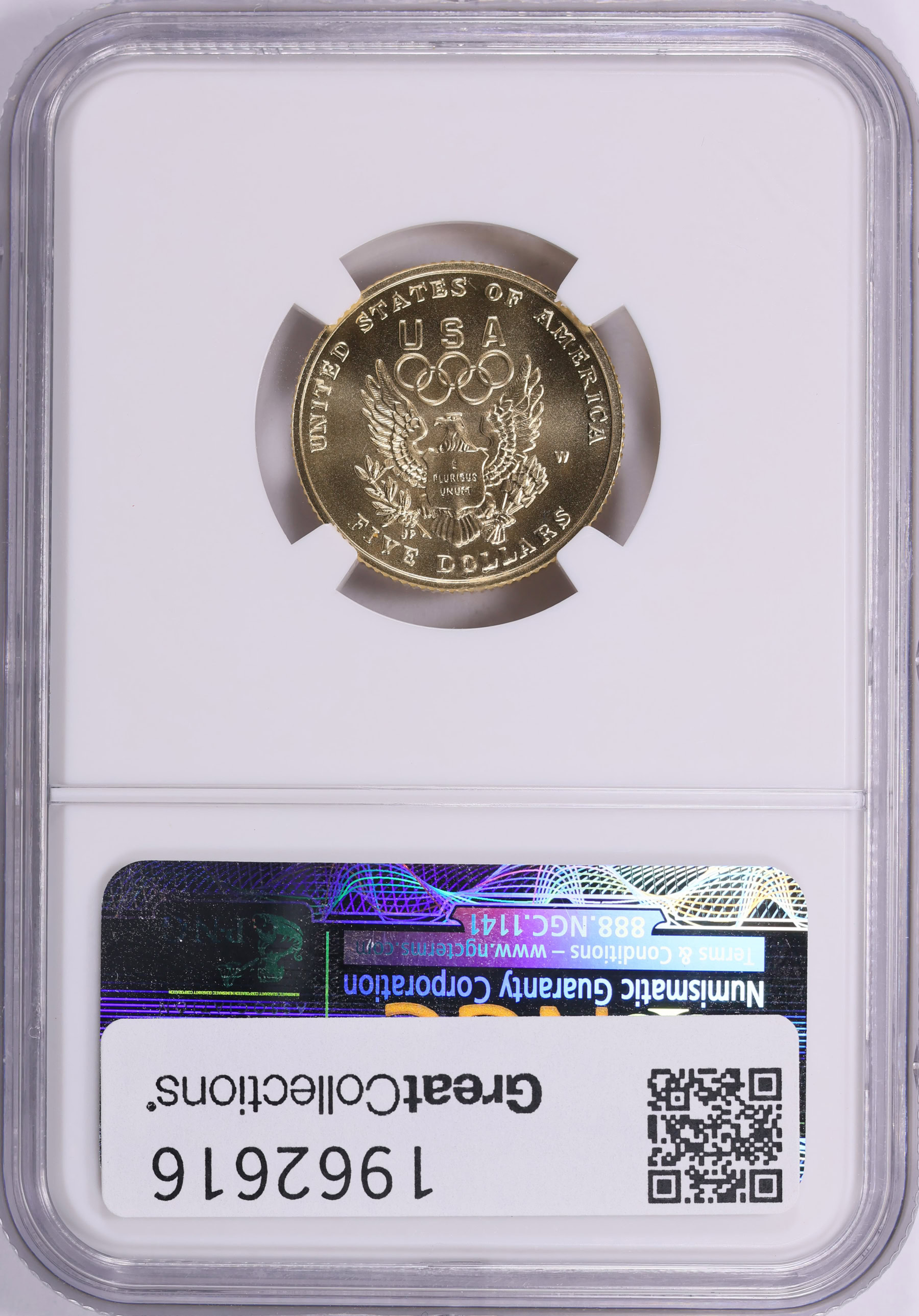 1992-W Seoul Olympiad Gold $5 NGC MS-70 (Toned) (Item