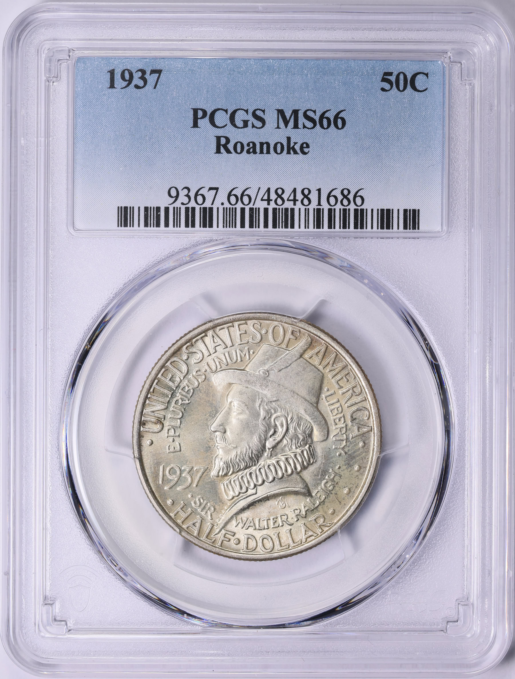1937 Roanoke Island, North Carolina, 350th Anniversary Half Dollar