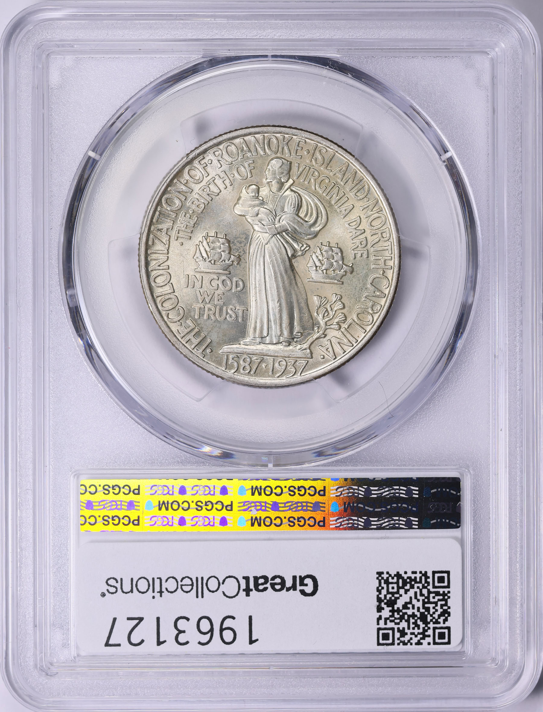 1937 Roanoke Island, North Carolina, 350th Anniversary Half Dollar