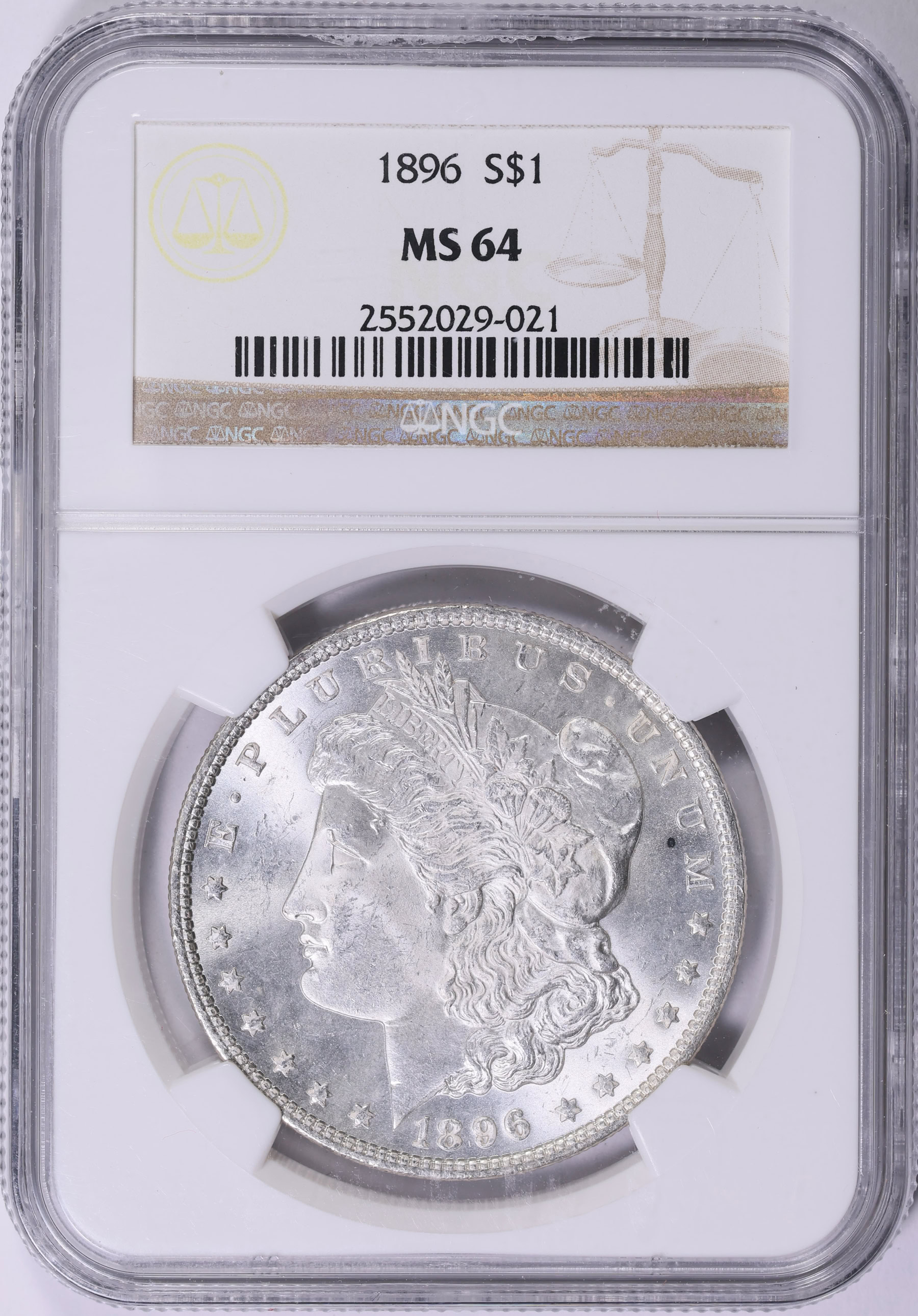 1896 Morgan Silver Dollar NGC MS-64 (Item 1963841