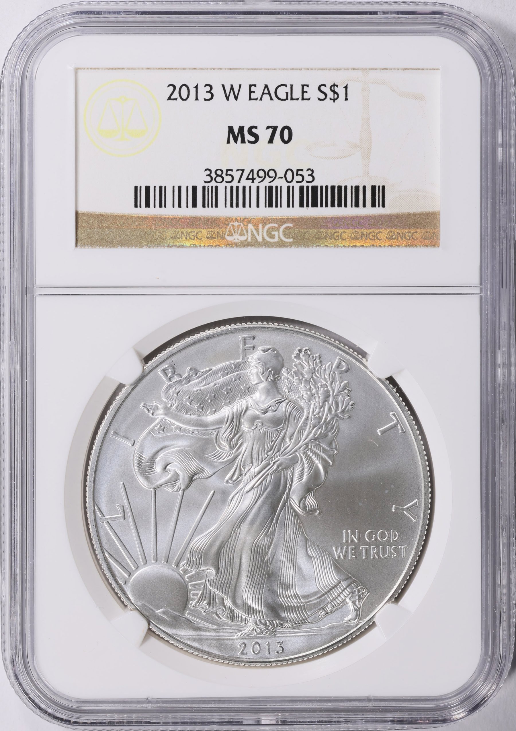 2013-W $1 Silver Eagle Burnished NGC MS-70 (Item 1964140