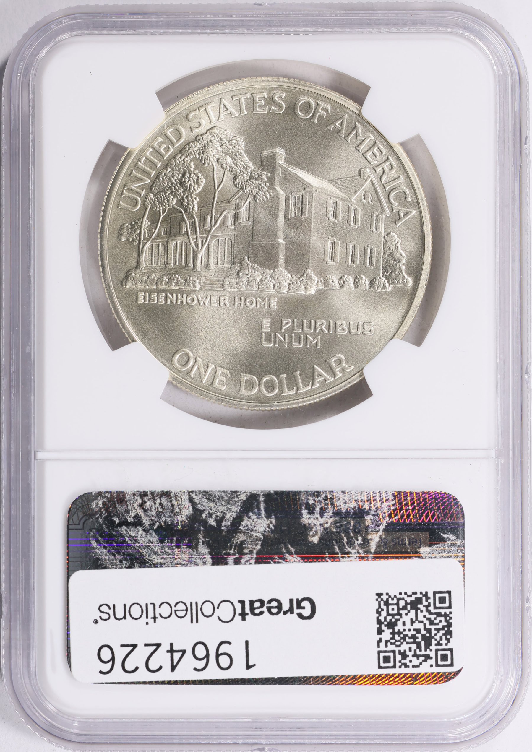 1990-W Eisenhower Centennial Silver Dollar NGC MS-69 (Item 1964226