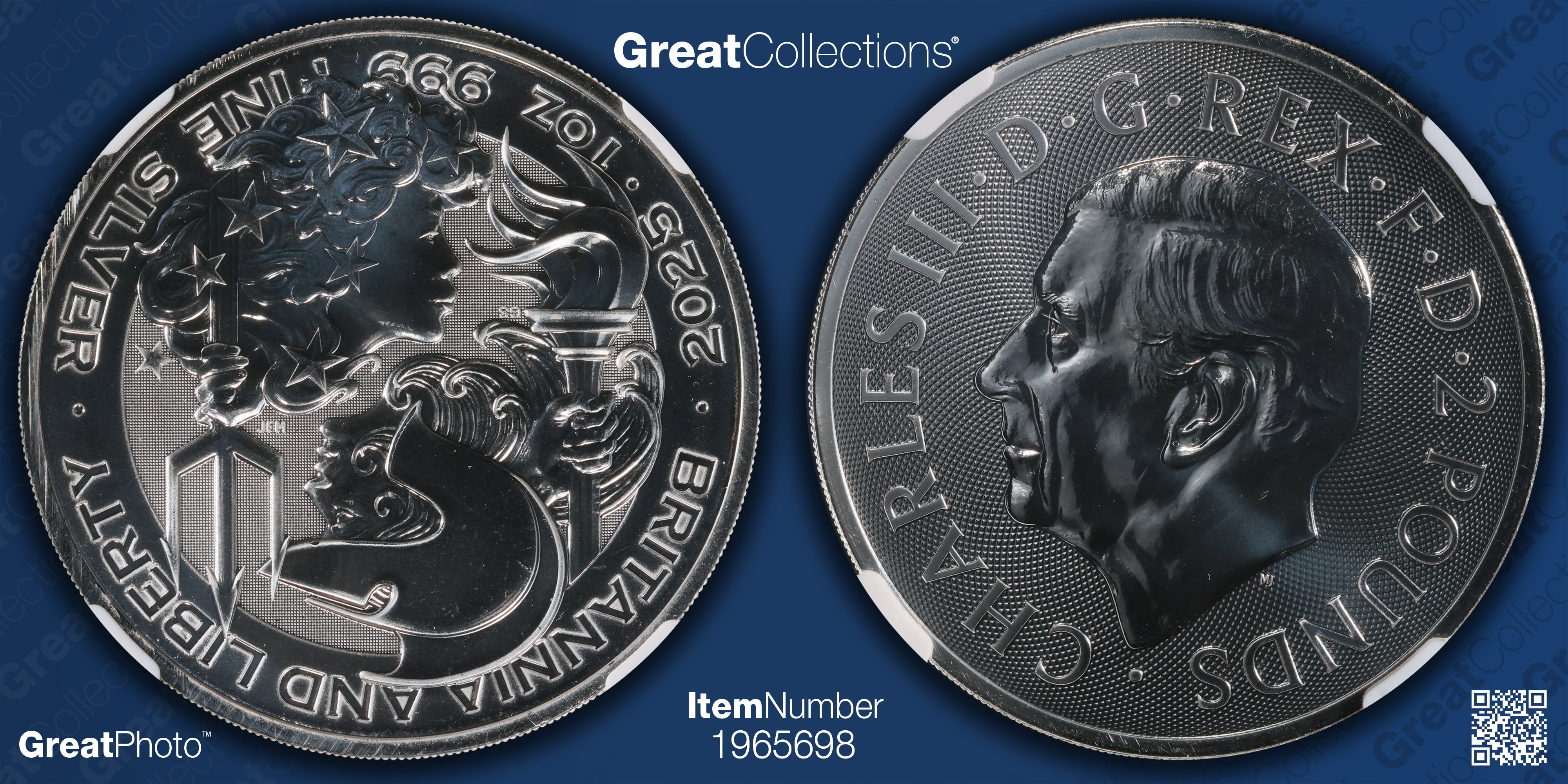 Great Britain 2025 Silver £2 Britannia and Liberty First Releases