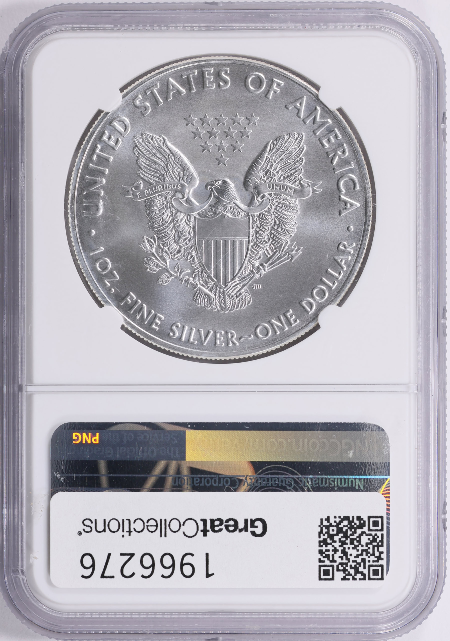 2019 $1 Silver Eagle NGC MS-70 (Don Everhart Signed Label) (Item