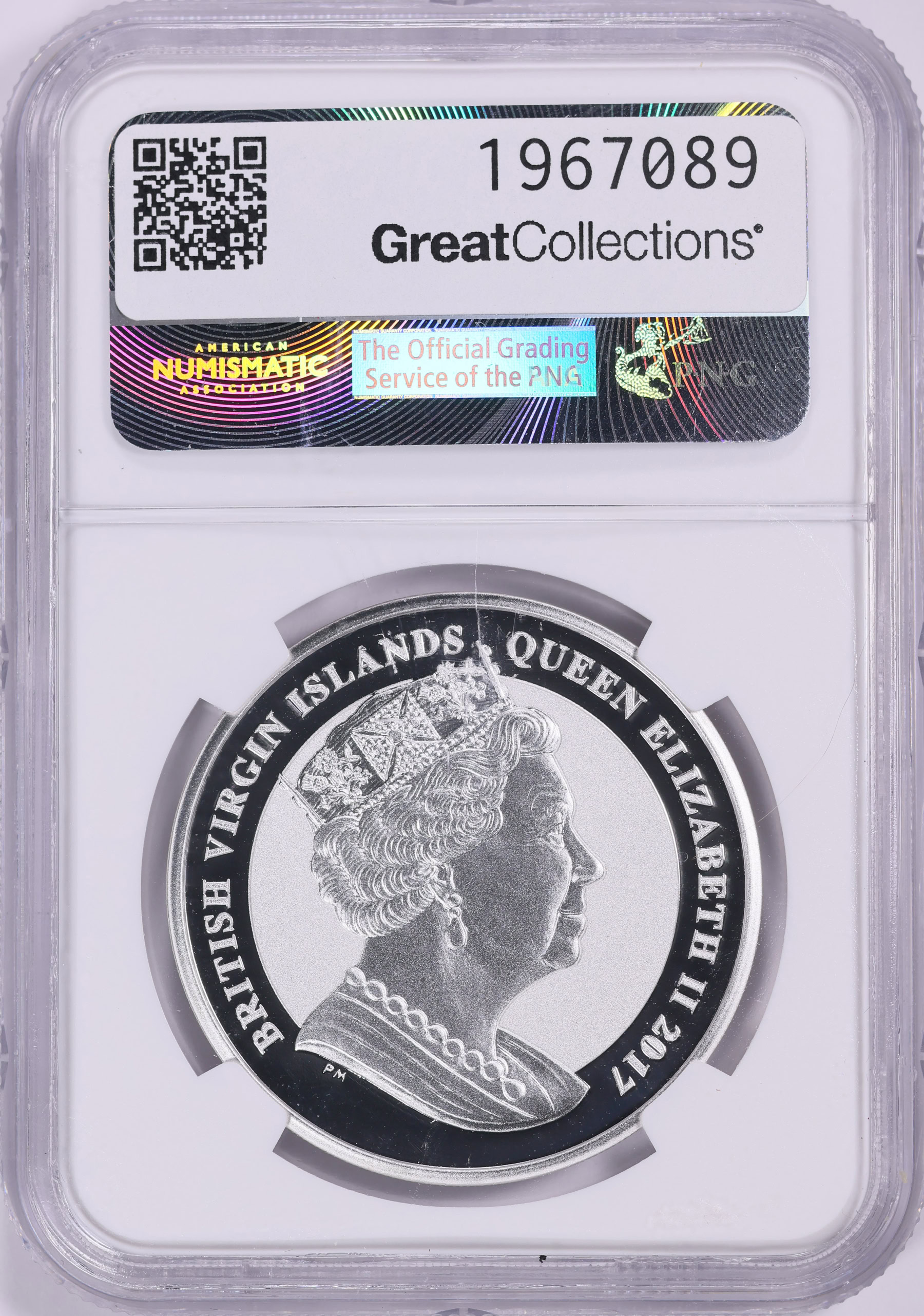 British Virgin Islands 2017-PM Silver Dollar Birth of John F