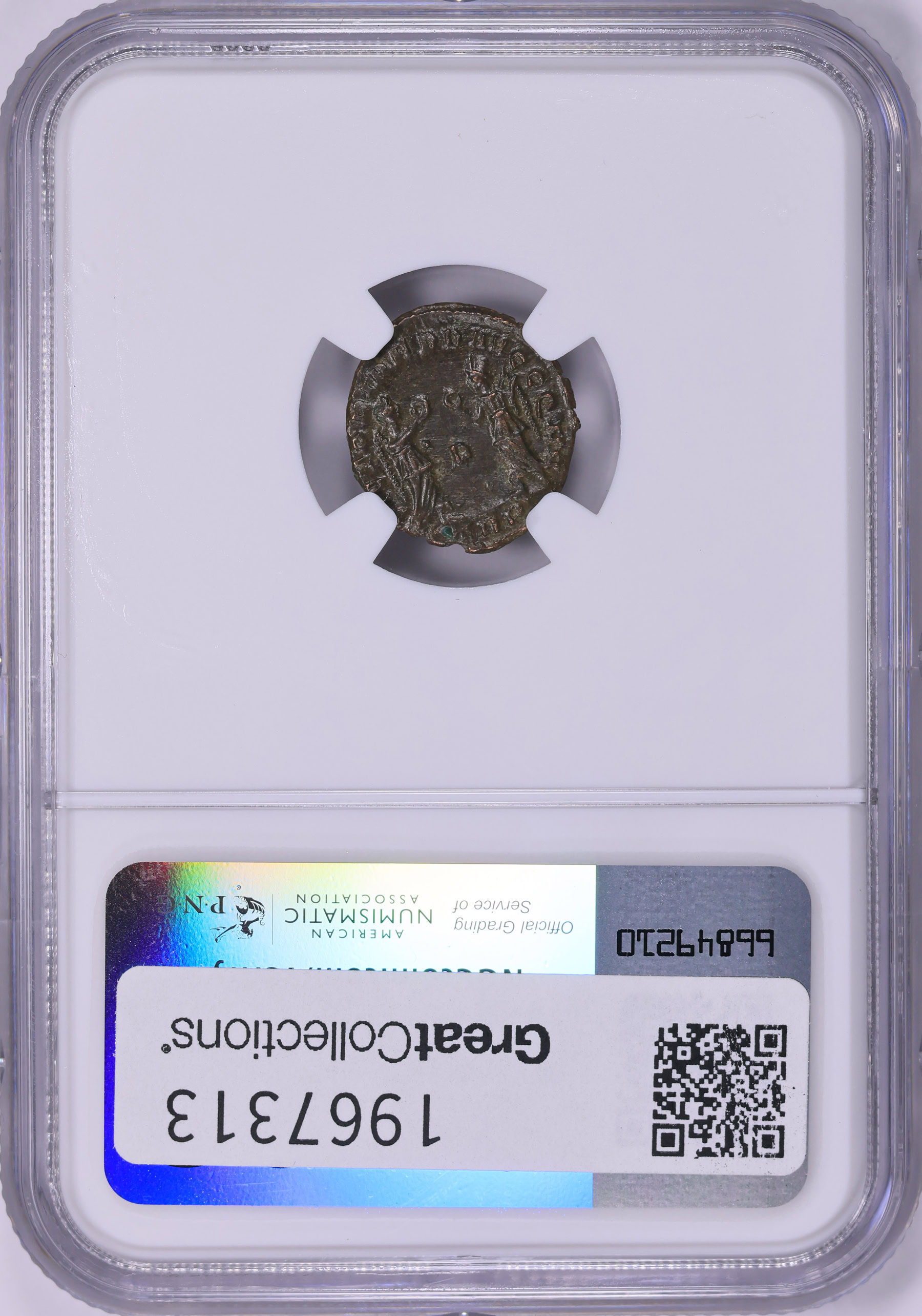 Ancient Roman Empire, Constans (A.D. 337-350) AE4 (BI Nummus) NGC