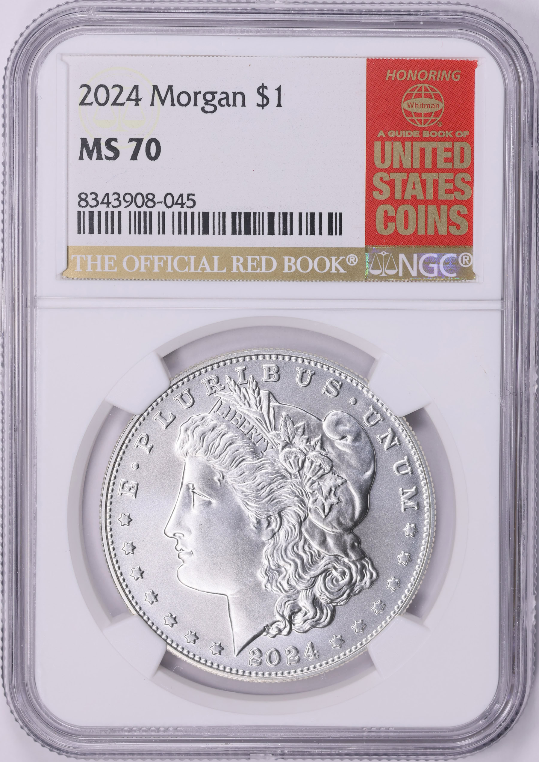 2024 Morgan Silver Dollar NGC MS-70 (Red Book Label) | NGC Cert