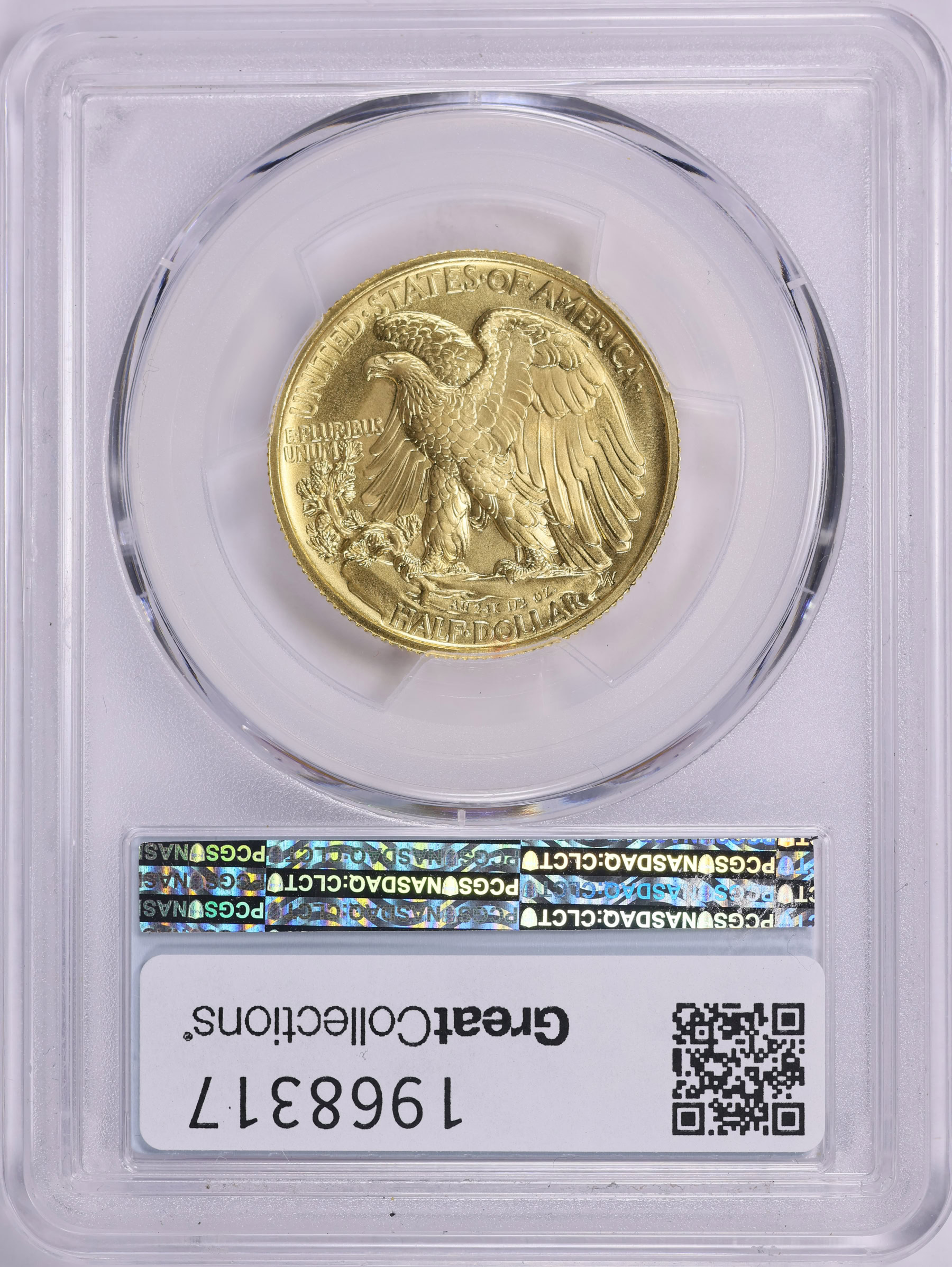 2016-W Walking Liberty Half Dollar 100th Anniversary Gold First Strike ...